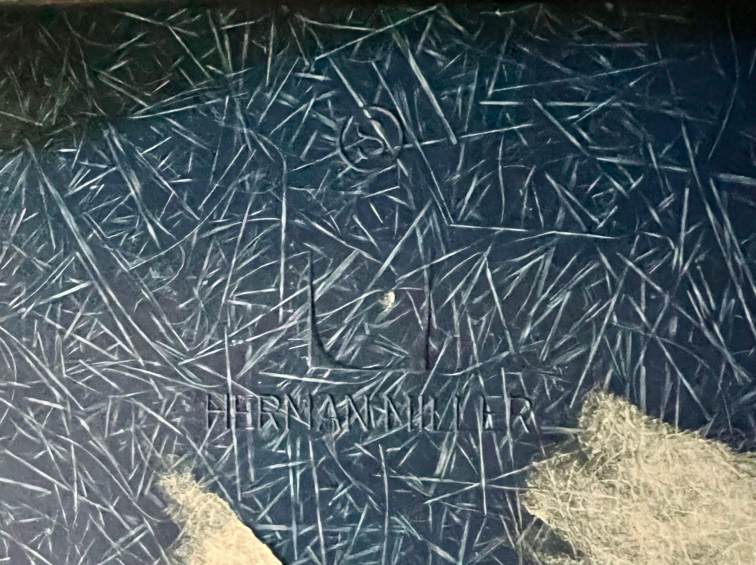 Mid Century Modern Indigo Blue Charles Eames 