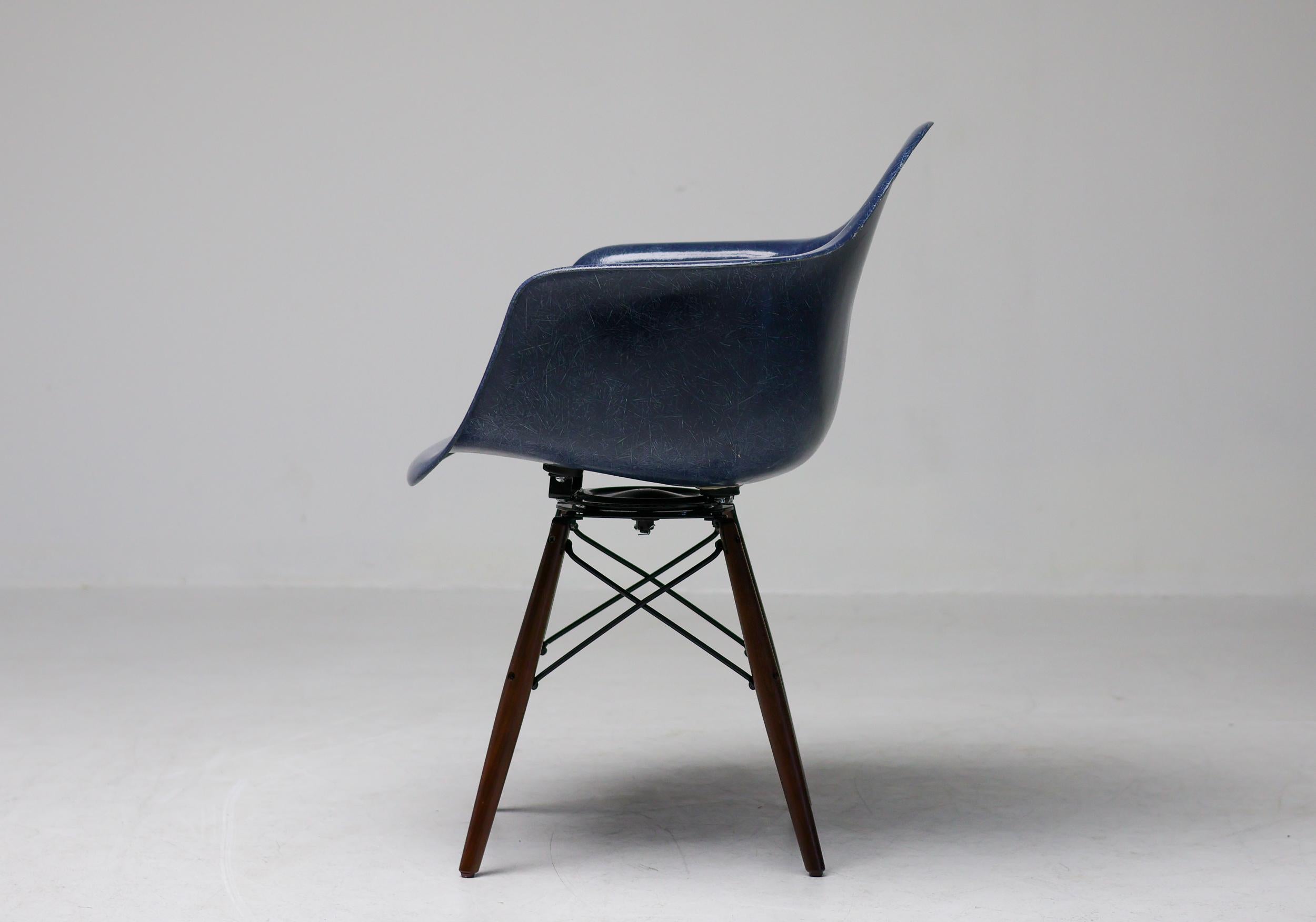 Mid-Century Modern Mid Century Modern Indigo Blue Charles Eames 