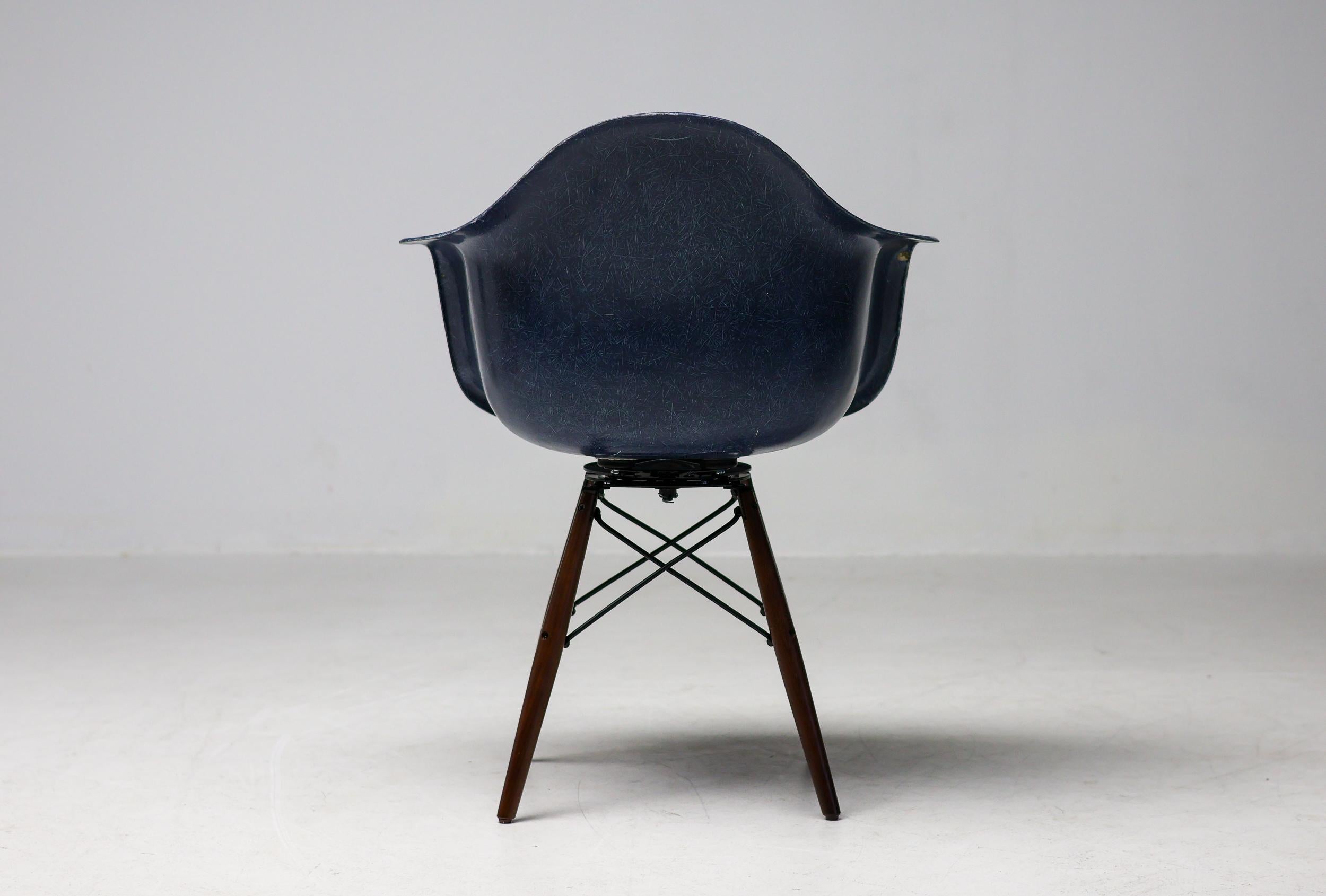 Mid Century Modern Indigo Blue Charles Eames 