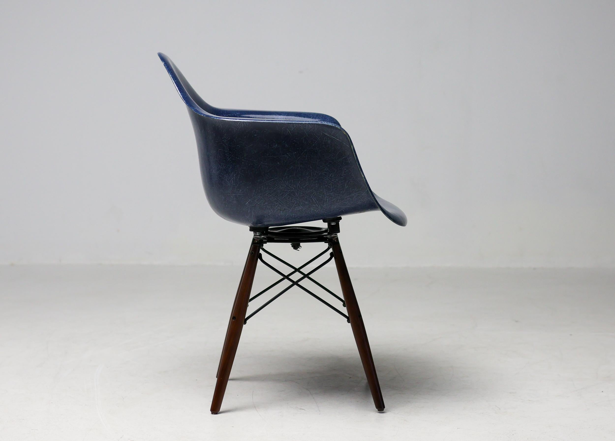 Steel Mid Century Modern Indigo Blue Charles Eames 