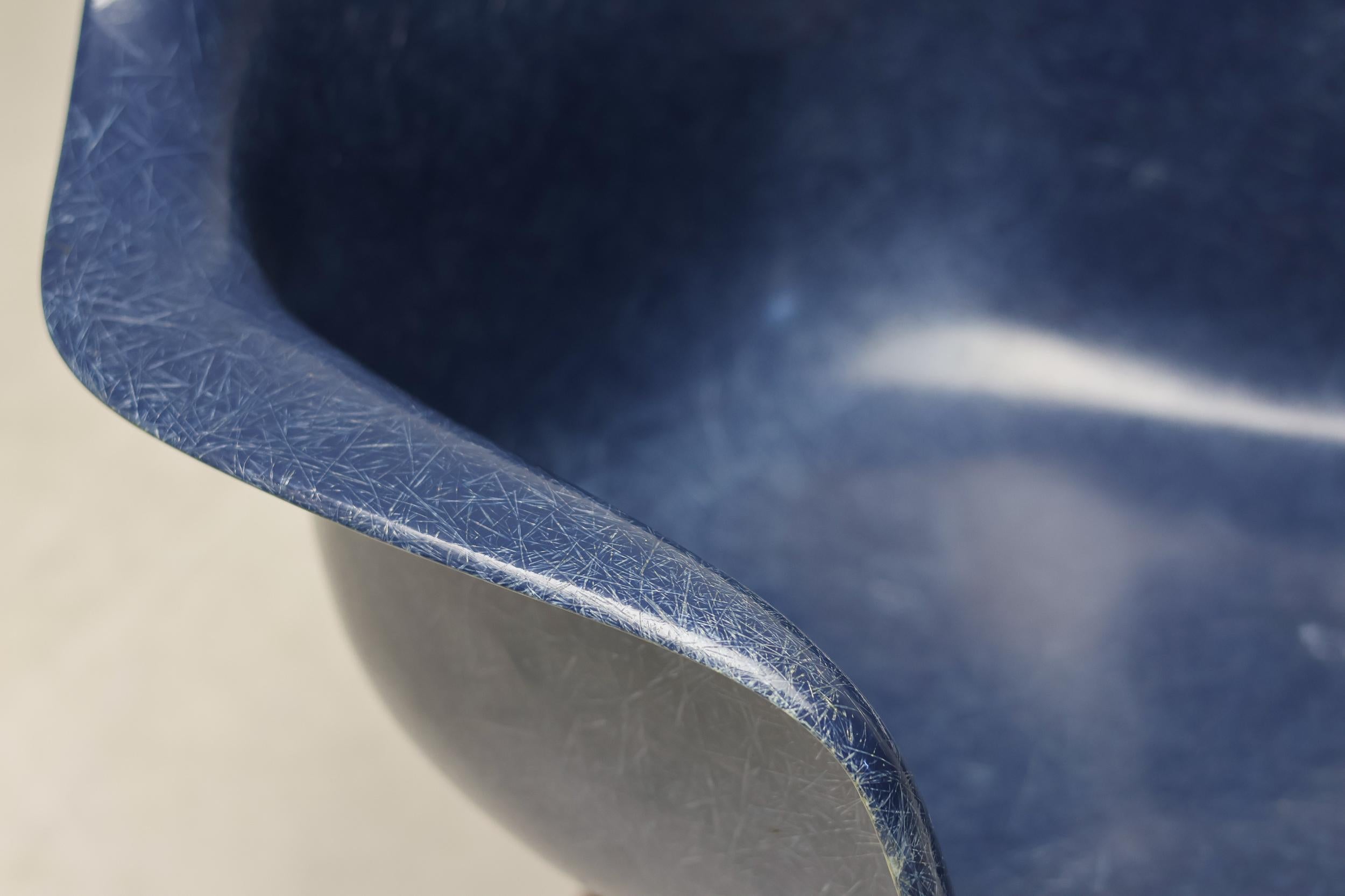 Mid Century Modern Indigo Blue Charles Eames 