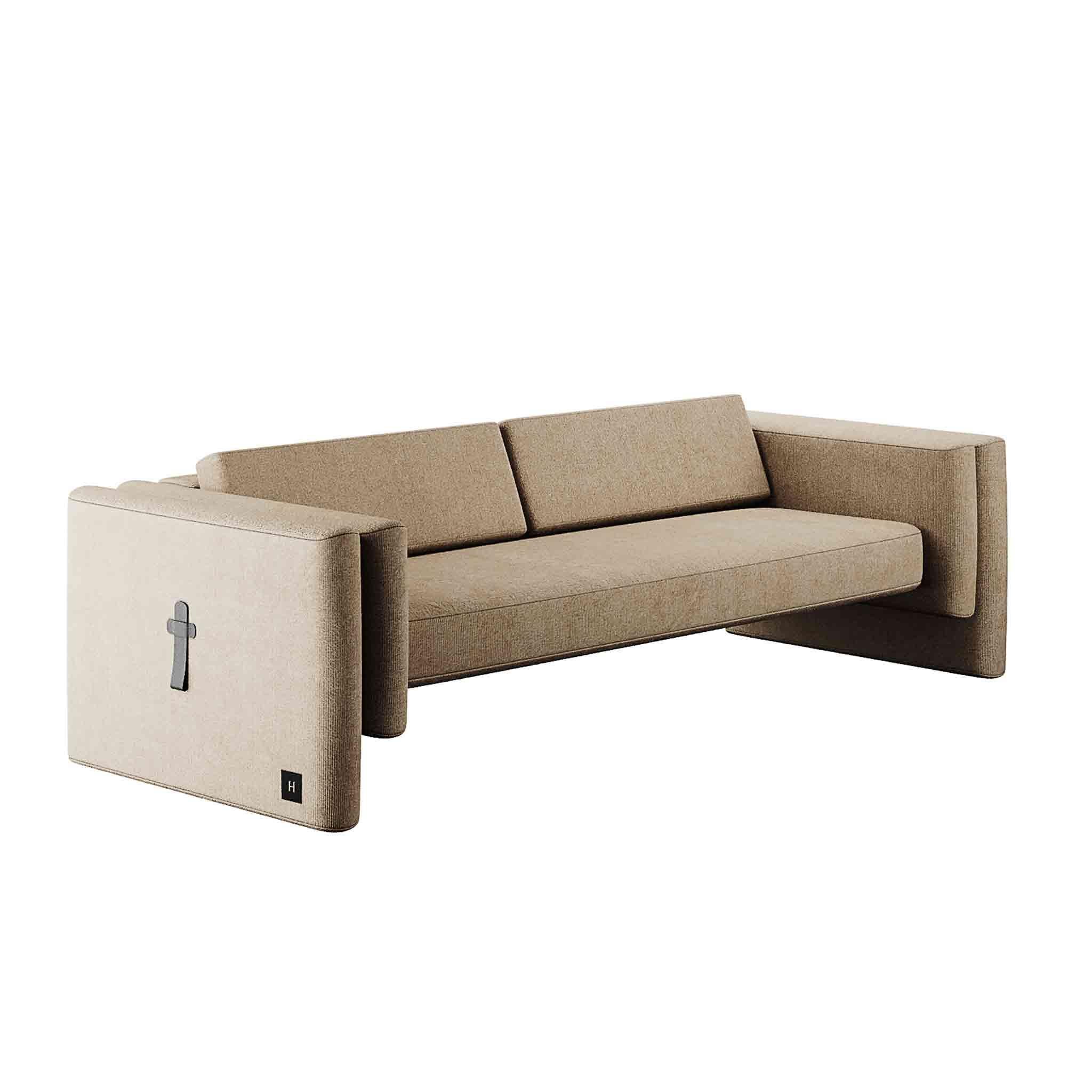 Lisola sofa is a luxury seating piece. An eclectic sofa created by the most refined design with delicate materials makes it an authentic luxury design piece. It fits perfectly in a contemporary living room and a luxury hotel project. It is inviting