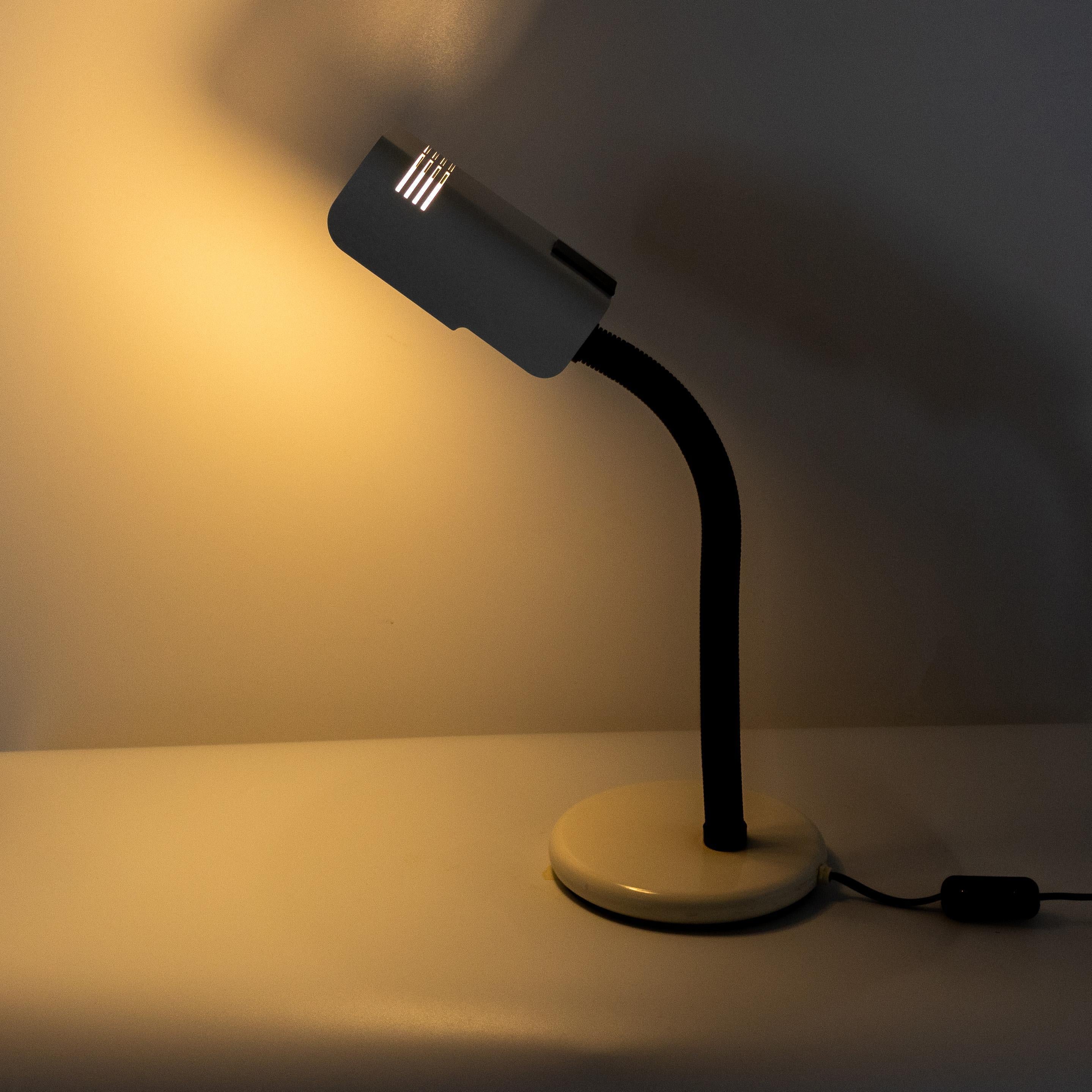 Italian Mid Century Modern Industrial Desk Lamp, Gino Sarfatti for Targetti, Italy 1970 For Sale