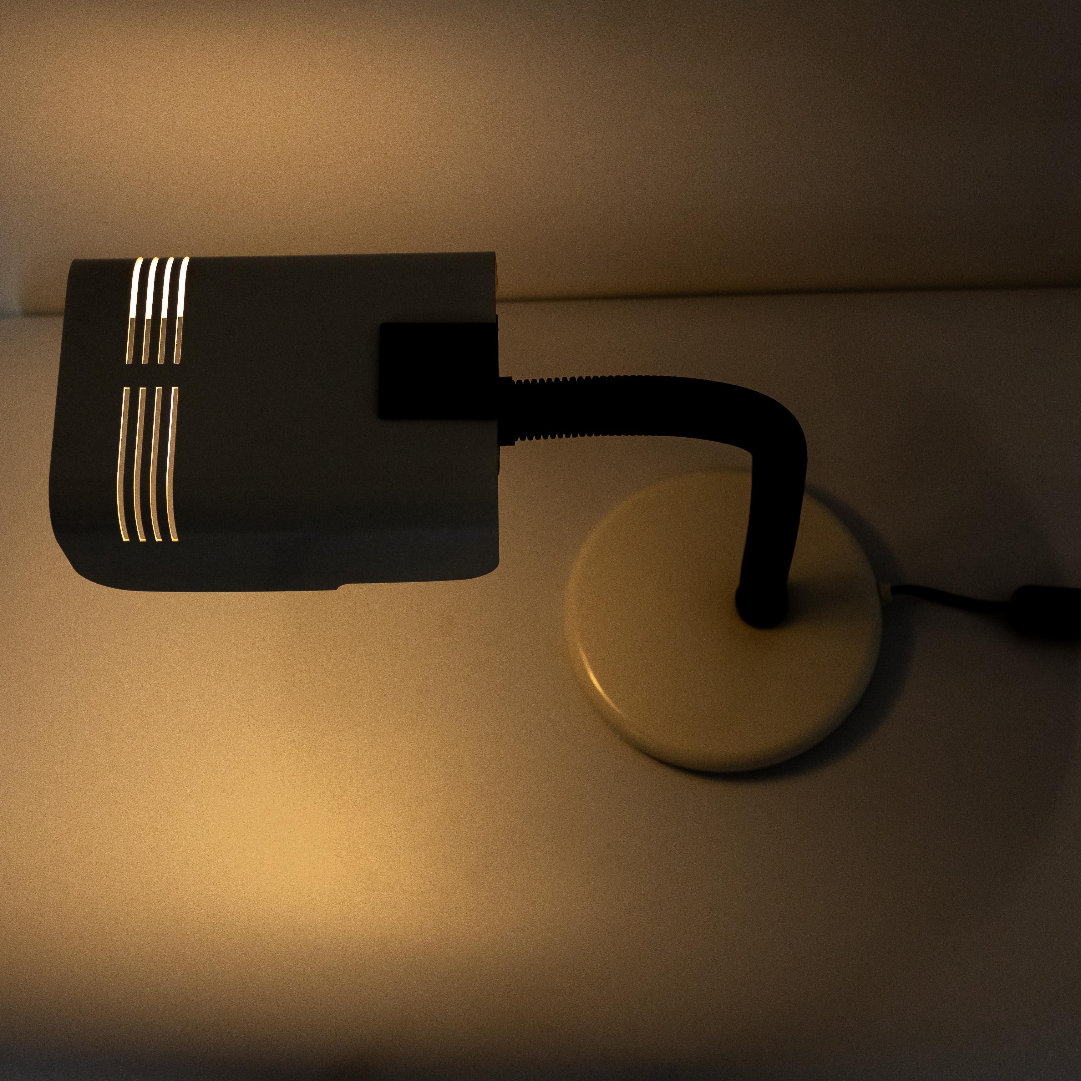 Late 20th Century Mid Century Modern Industrial Desk Lamp, Gino Sarfatti for Targetti, Italy 1970 For Sale