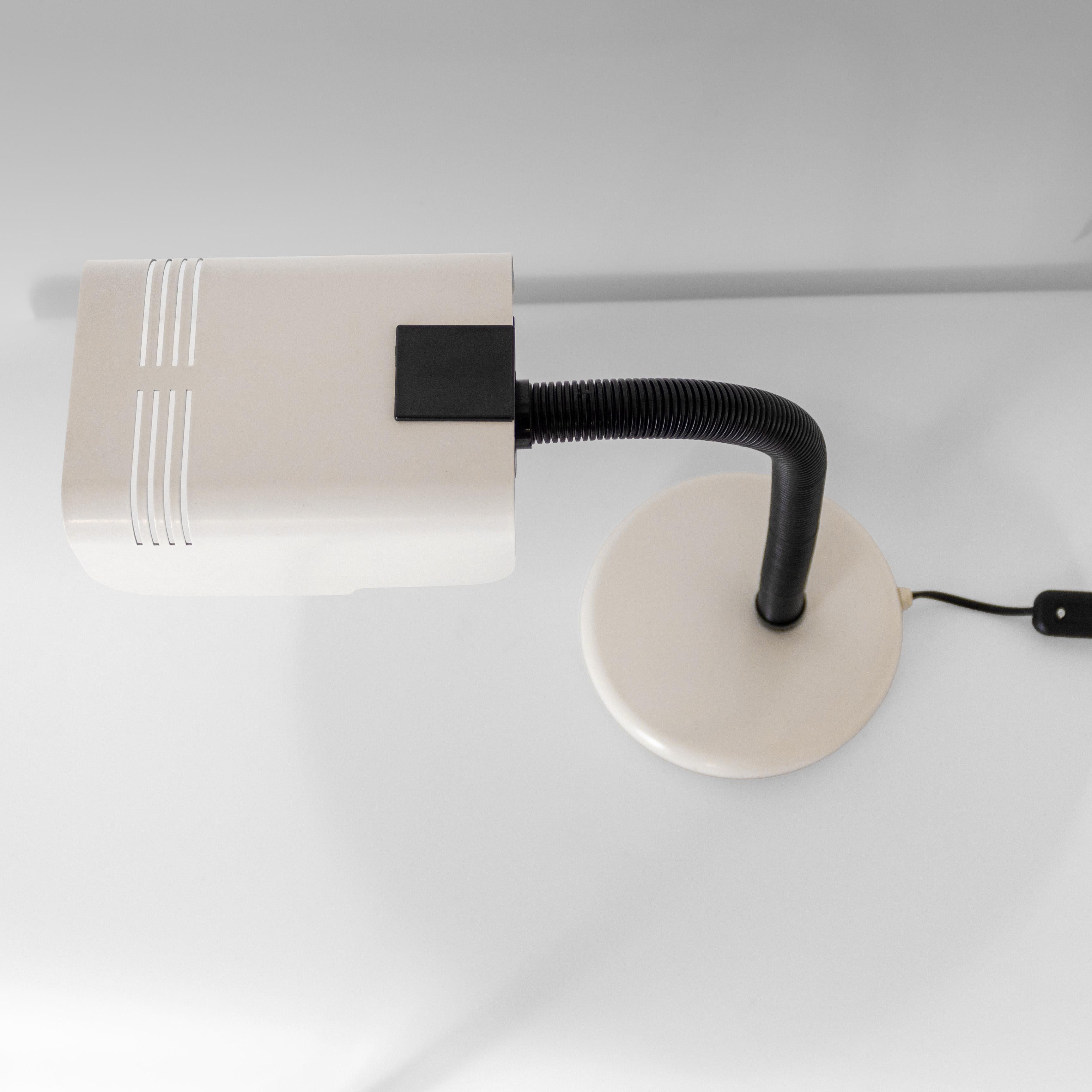 Metal Mid Century Modern Industrial Desk Lamp, Gino Sarfatti for Targetti, Italy 1970 For Sale