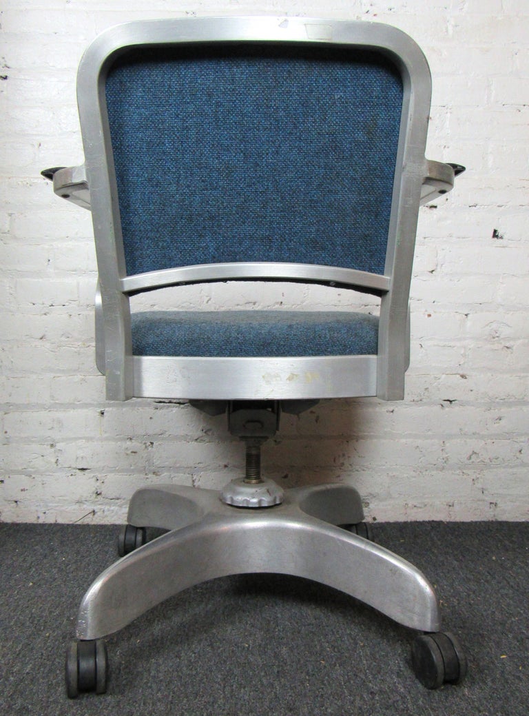 MidCentury Modern Industrial Emeco Office Chair For Sale at 1stDibs