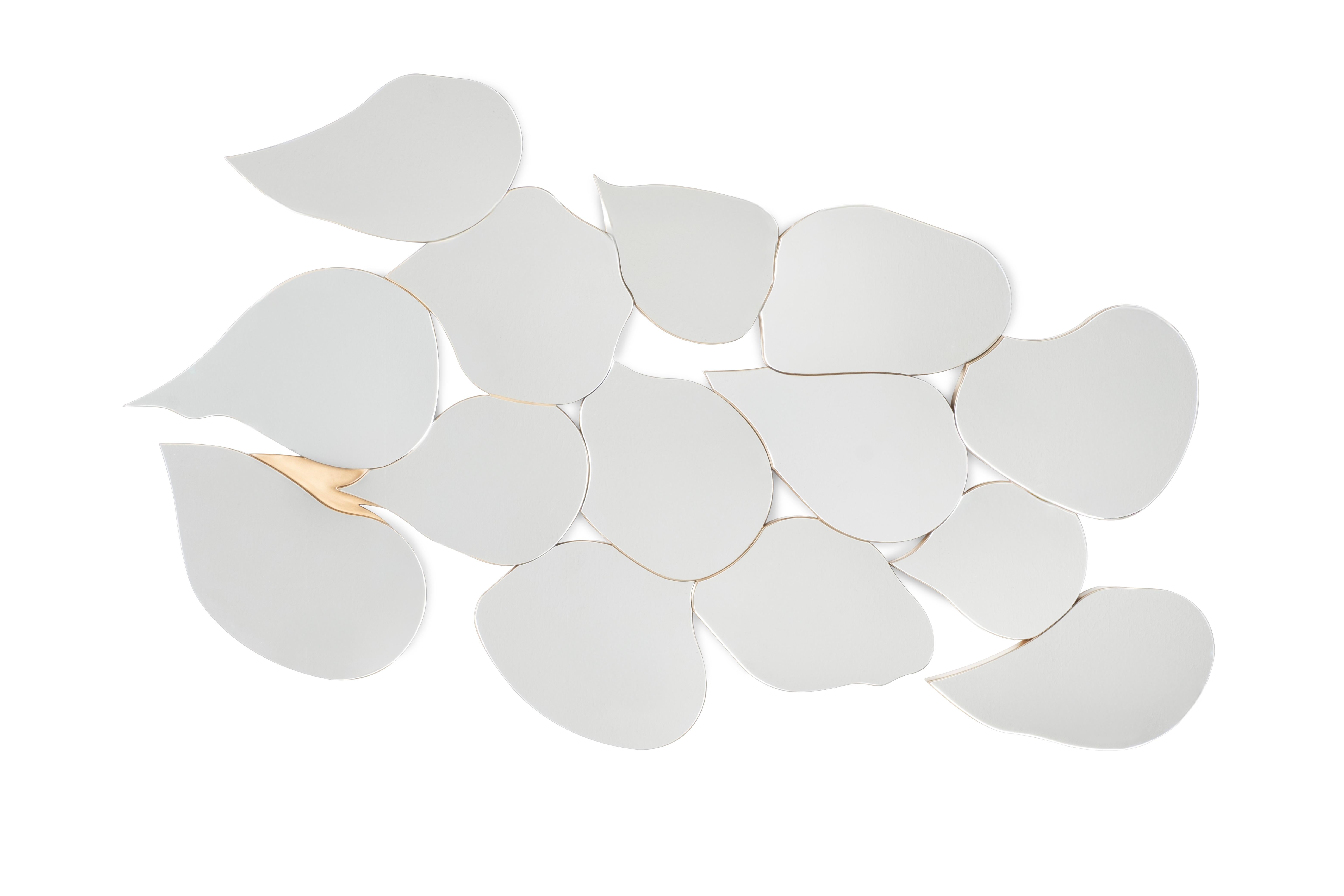 Espejo de pared Infinito moderno de mediados de siglo, pan de oro, hecho a mano por Greenapple en Nuevo estado para la venta en Lisboa, PT