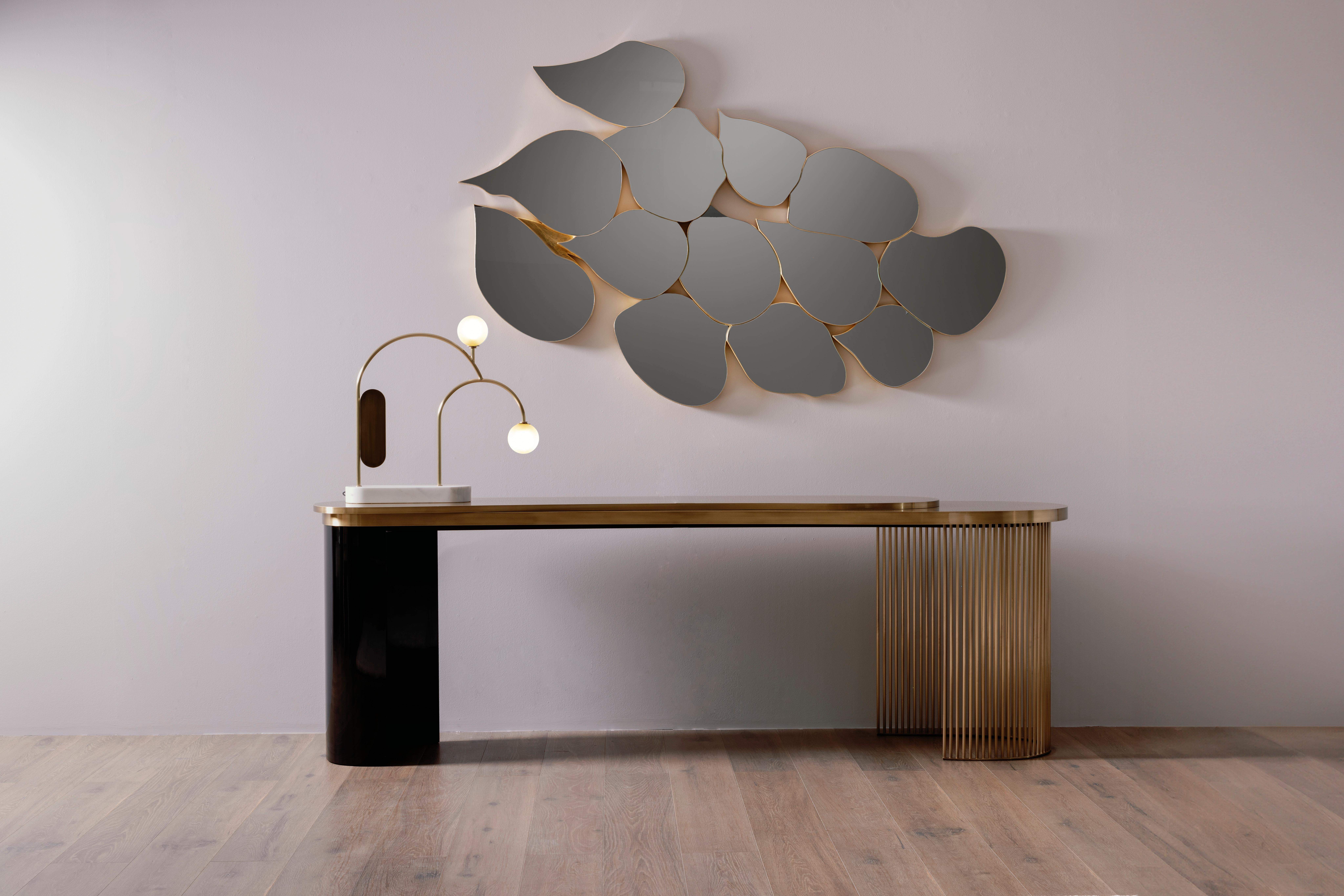 Mid-Century Modern Infinity Mirror, Modern Collection, Handcrafted in Portugal - Europe by Greenapple.

The Infinity wall mirror reflects the passage of time in an infinite gaze, captivating the attention with each encounter. Featuring a