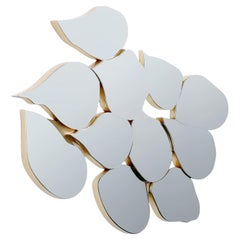 Mid-Century Modern Infinity Wall Mirror, Gold Leaf, Handmade by Greenapple