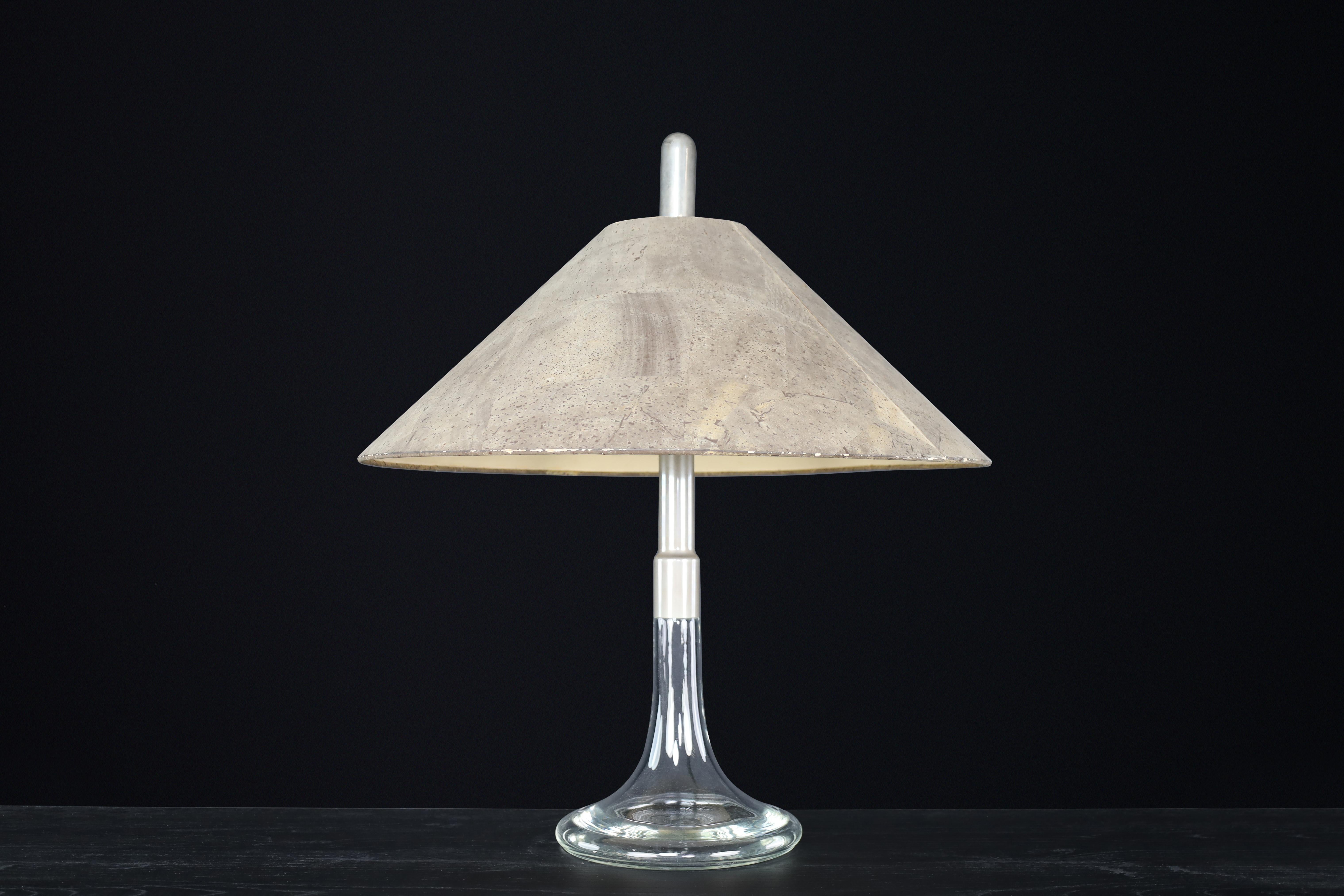 Lampe de table Ingo Maurer, verre et chrome, Design M, Allemagne, 1960. en vente 3