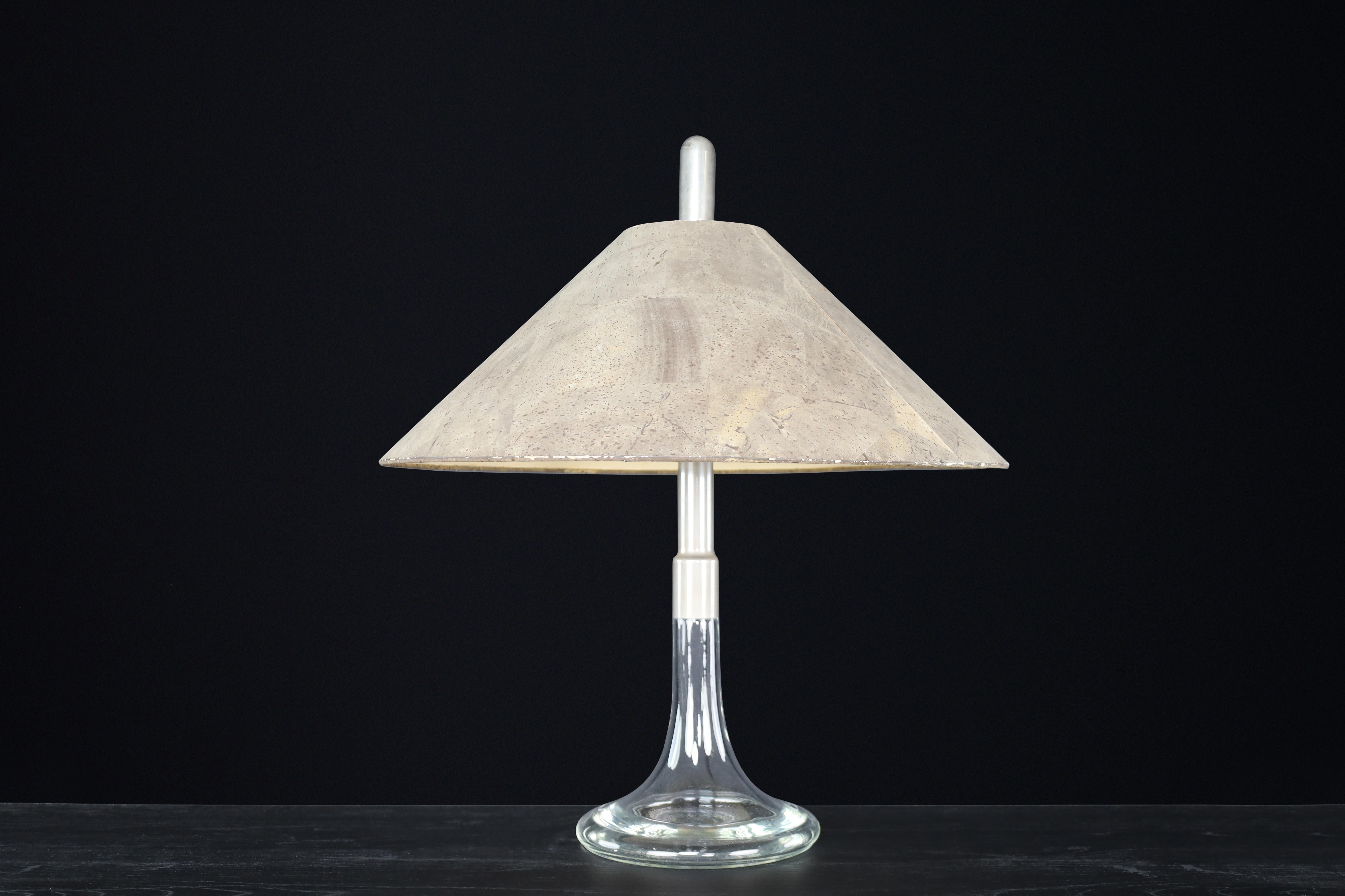 Lampe de table Ingo Maurer, verre et chrome, Design M, Allemagne, 1960. en vente 1
