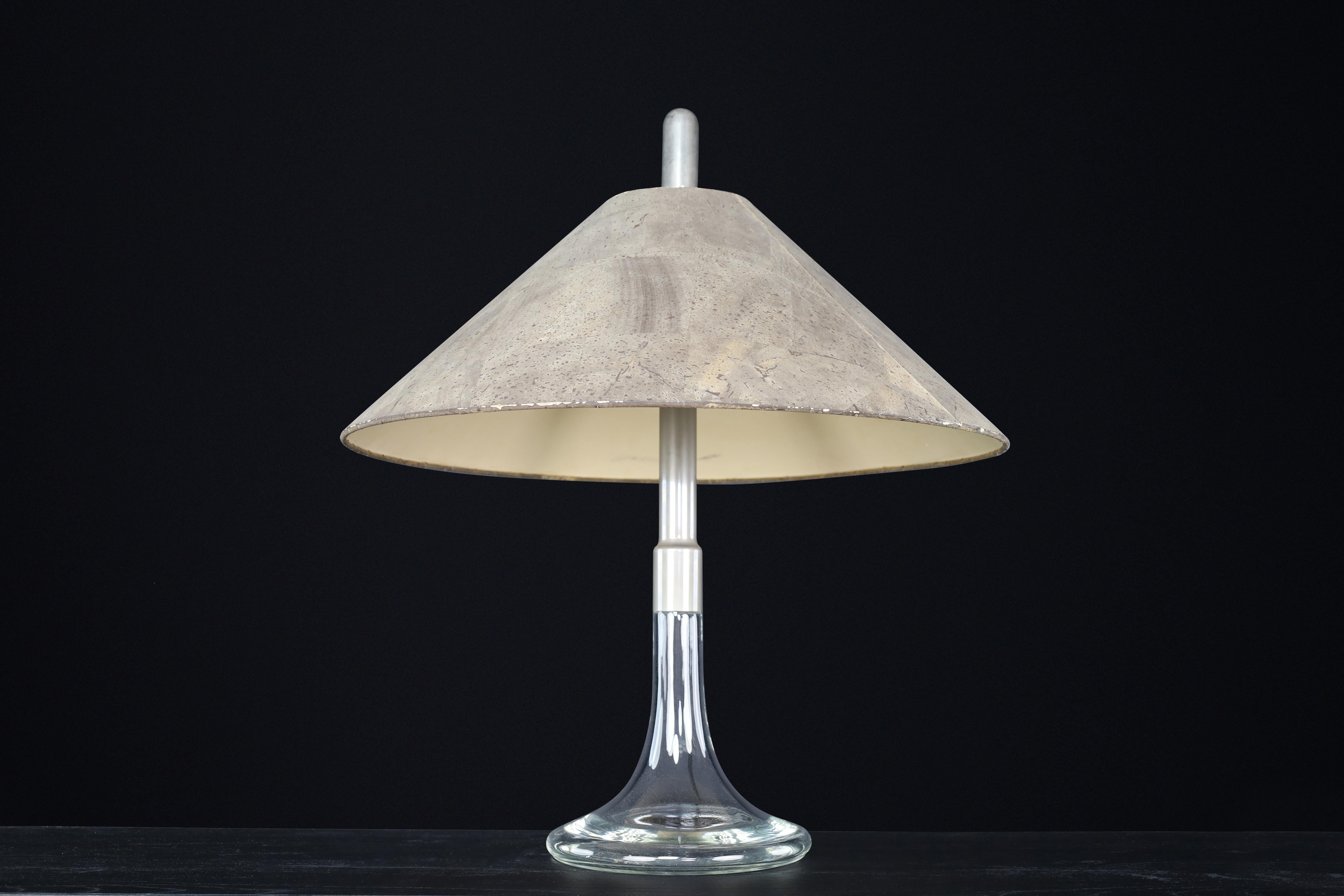 Lampe de table Ingo Maurer, verre et chrome, Design M, Allemagne, 1960. en vente 2