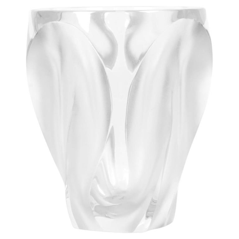 Mid-Century Modern "Ingrid" Crystal Vase by Lalique For Sale