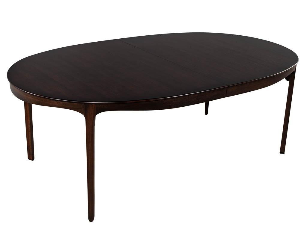 Metal Mid-Century Modern Inspired American Walnut Dining Table