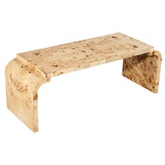 Mid-Century Modern Inspired Burl Walnut Coffee Table Mid-Century Modern Inspired Burl Walnut Coffee Table