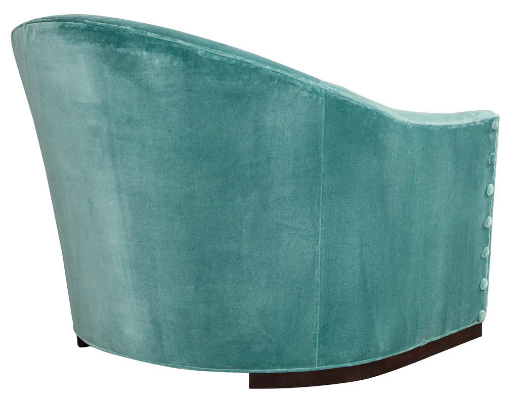 Contemporary Mid-Century Modern Inspired Curved Lounge Chair by Randall Tysinger