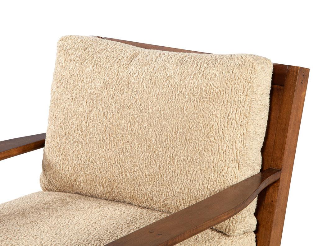 Mid-Century Modern Inspired Maple Lounge Chair by Ellen Degeneres Mildas Chair For Sale 4