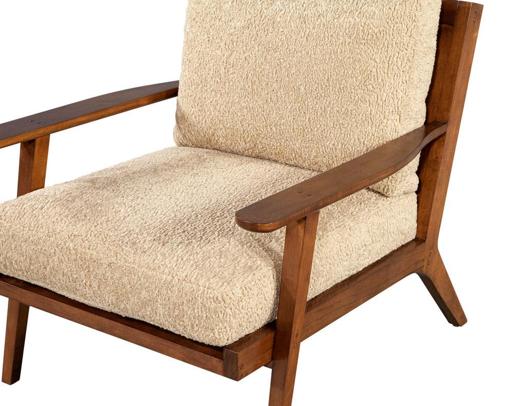 Mid-Century Modern Inspired Maple Lounge Chair by Ellen Degeneres Mildas Chair For Sale 5
