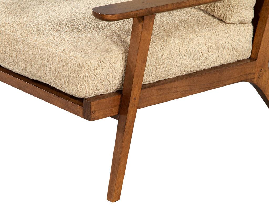 Mid-Century Modern Inspired Maple Lounge Chair by Ellen Degeneres Mildas Chair For Sale 6