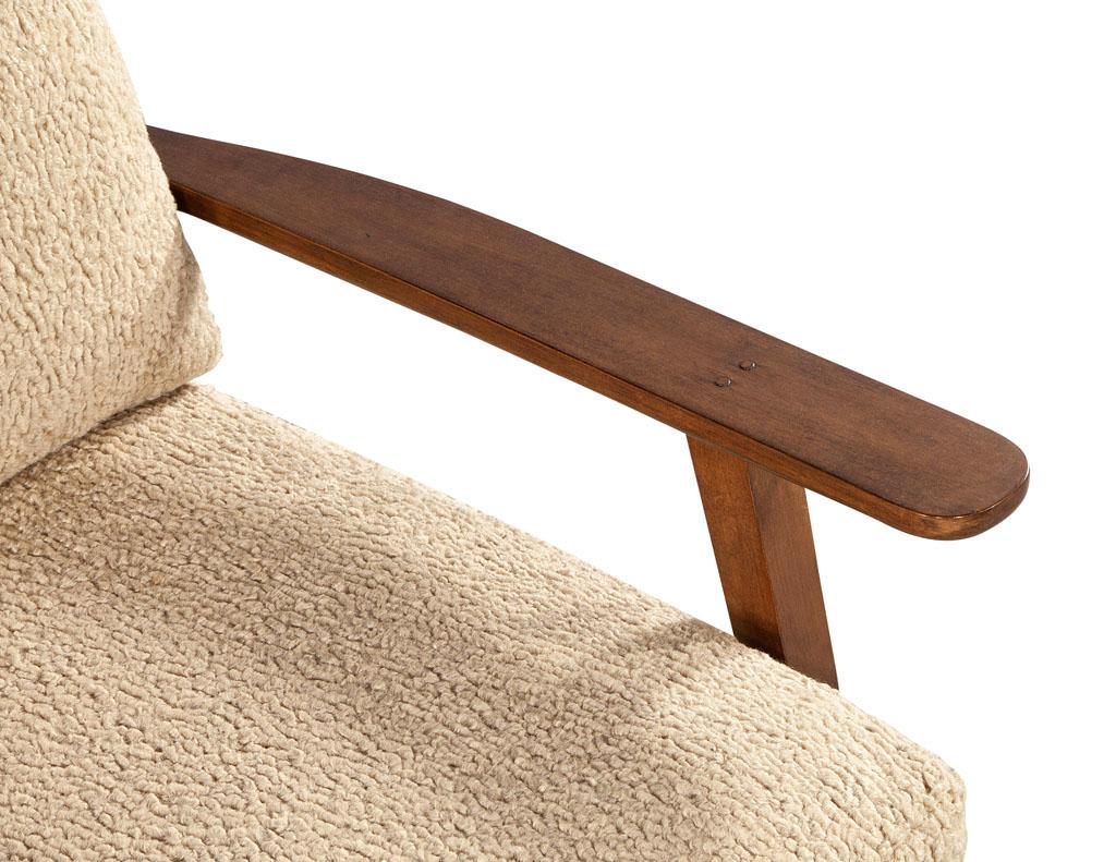 Mid-Century Modern Inspired Maple Lounge Chair by Ellen Degeneres Mildas Chair For Sale 7