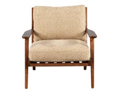 Mid-Century Modern Inspired Maple Lounge Chair by Ellen Degeneres Mildas Chair