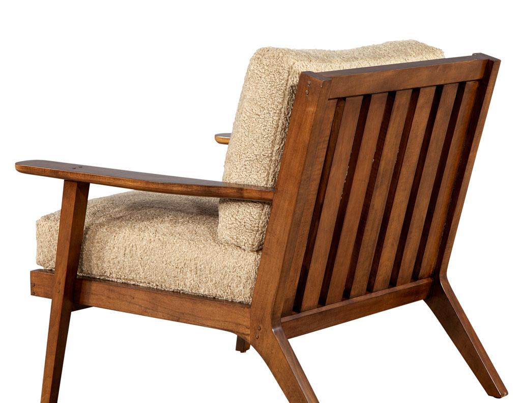 Mid-Century Modern Inspired Maple Lounge Chair by Ellen Degeneres Mildas Chair For Sale 3