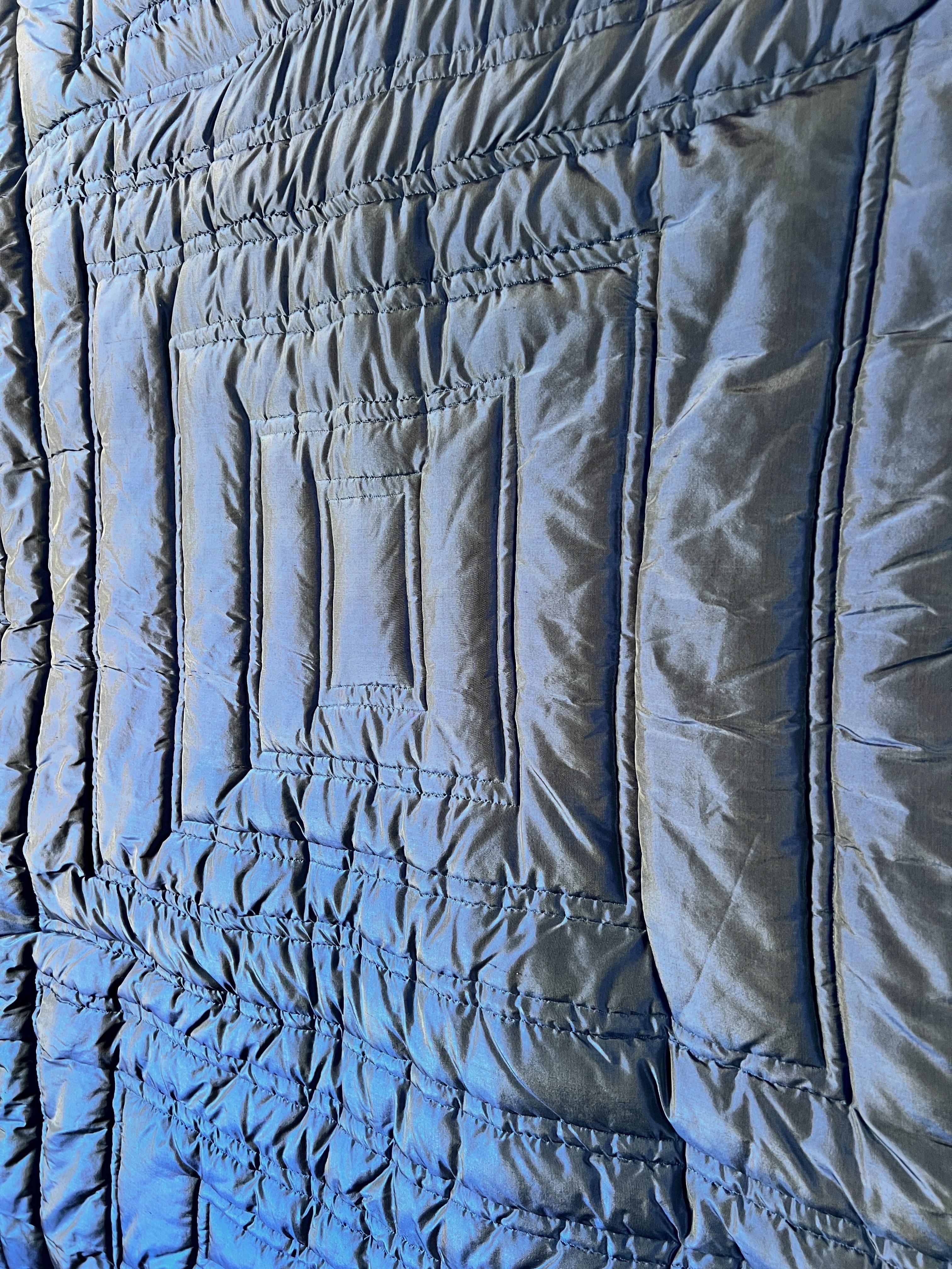Mid-Century Modern Inspired Textile Wall Sculpture in Raw Silk by Amanda Malm For Sale 9