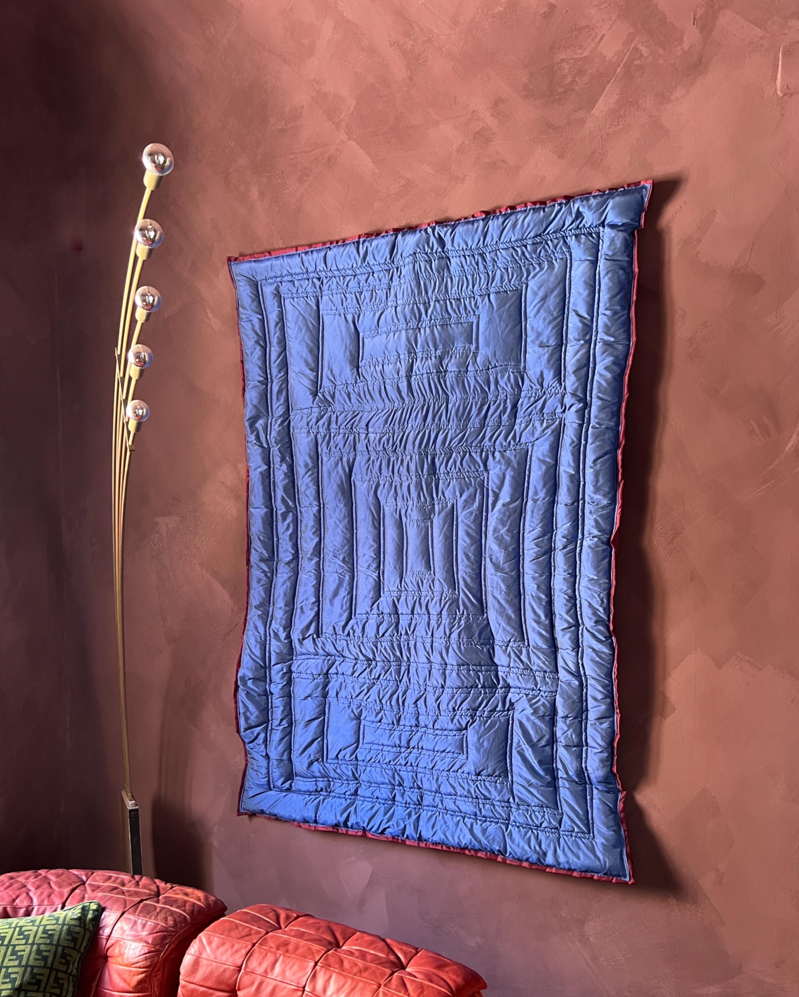 Swedish Mid-Century Modern Inspired Textile Wall Sculpture in Raw Silk by Amanda Malm For Sale