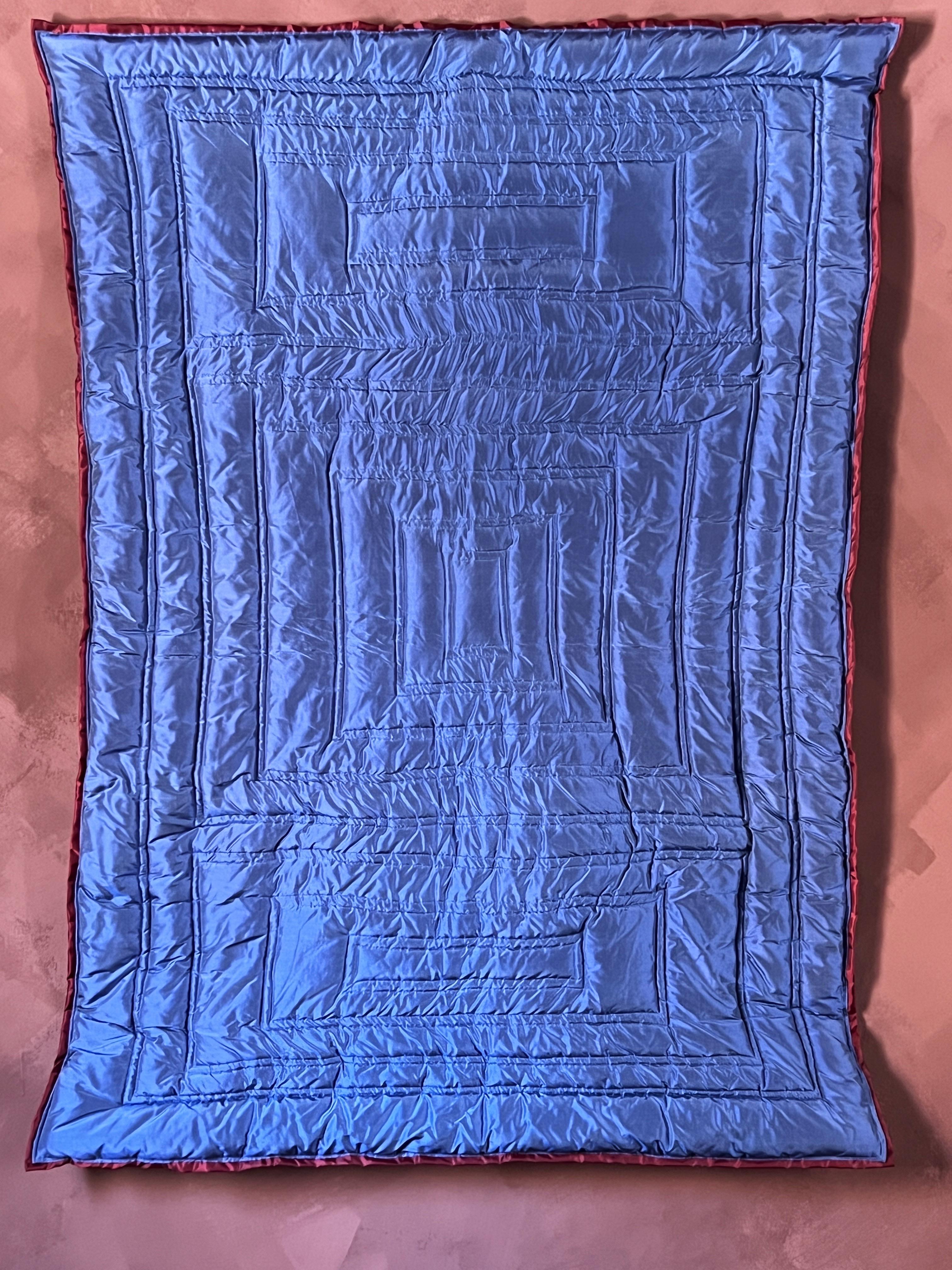 Mid-Century Modern Inspired Textile Wall Sculpture in Raw Silk by Amanda Malm For Sale 1