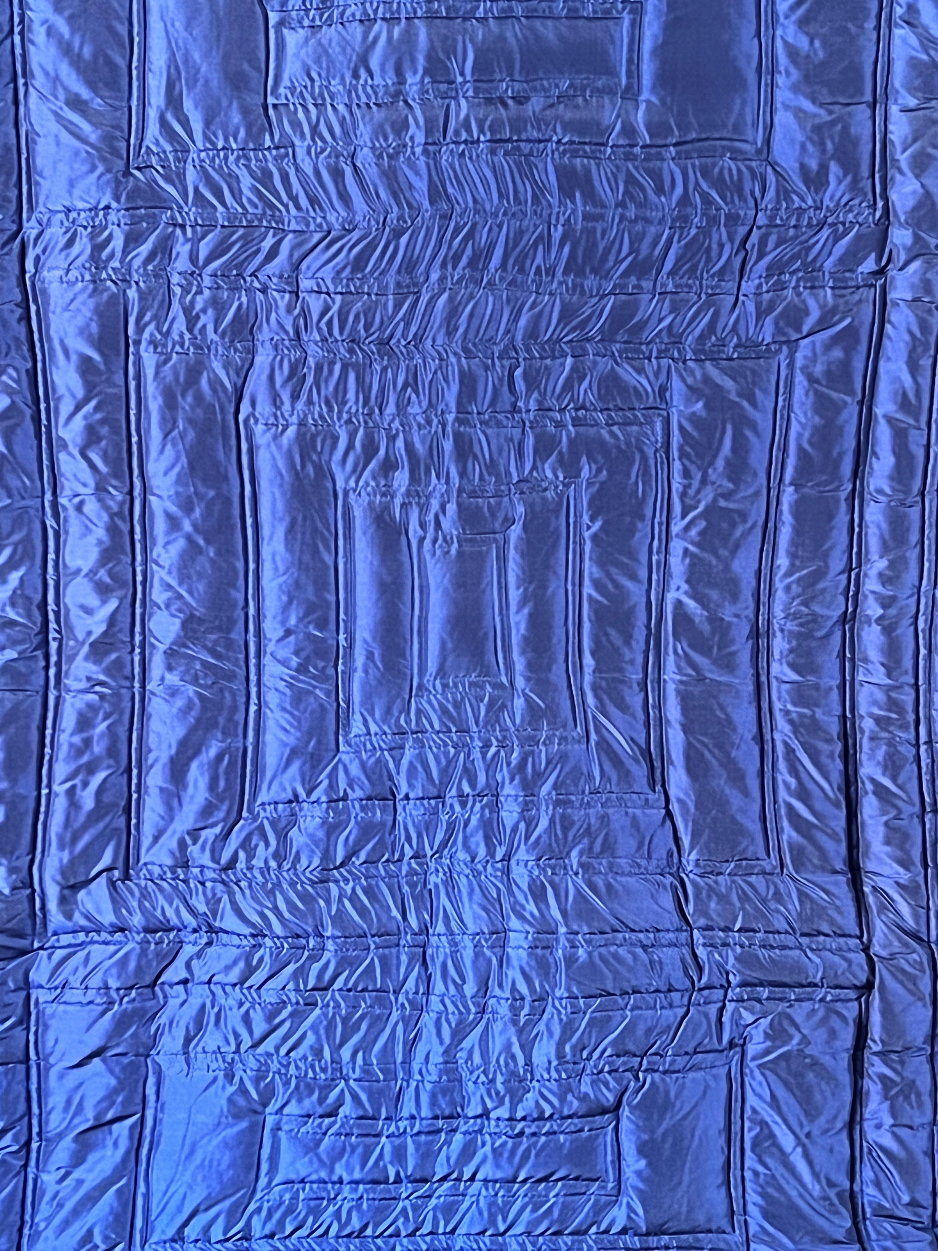 Mid-Century Modern Inspired Textile Wall Sculpture in Raw Silk by Amanda Malm For Sale 3