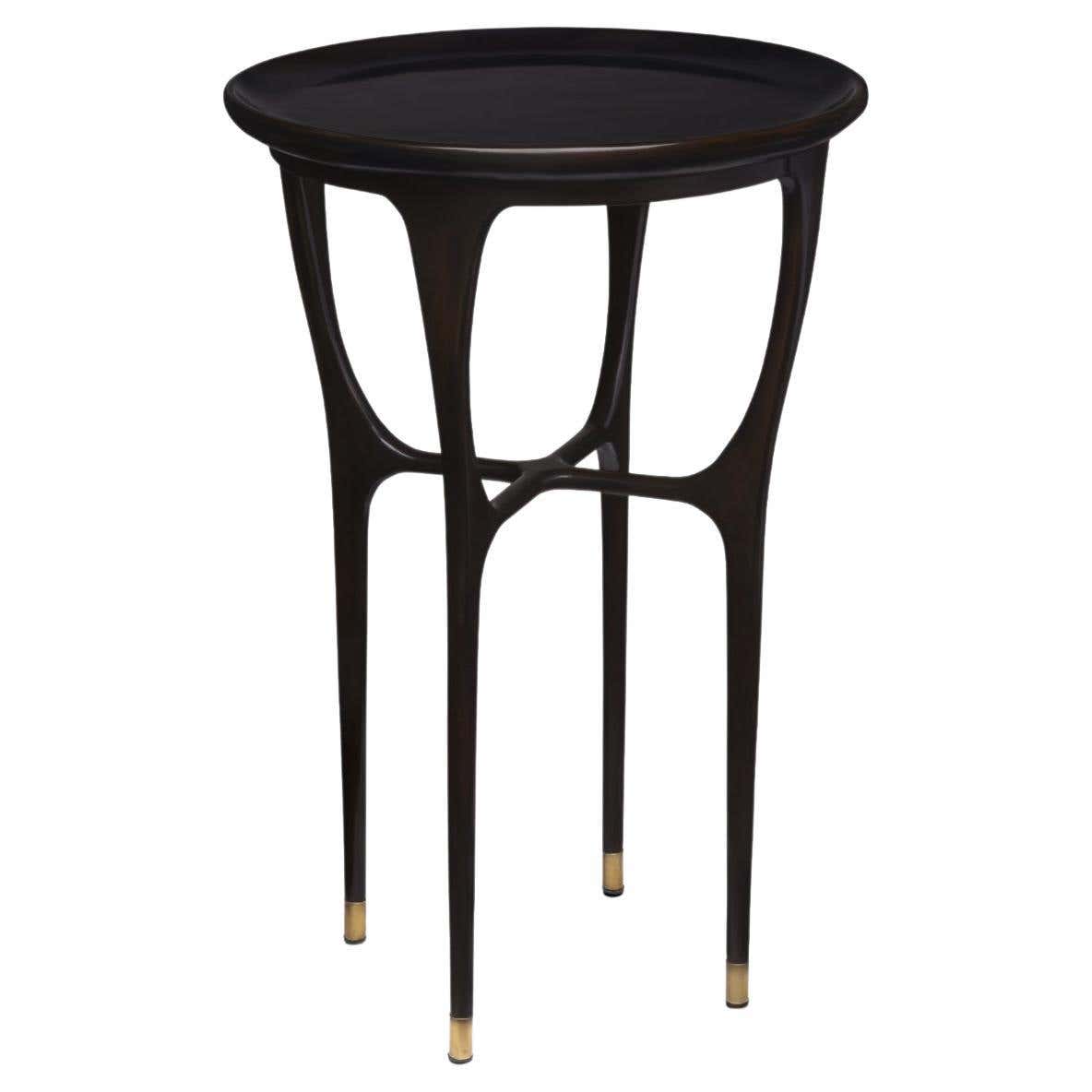 Aux Table Mid-Century Modern Inspired Wood Auby Auxiliary Table For Sale at ...