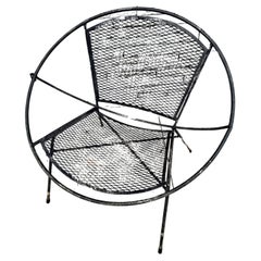 Mid-Century Modern Iron Hoop Lounge Chair by Maurizio Tempestini for Salterini