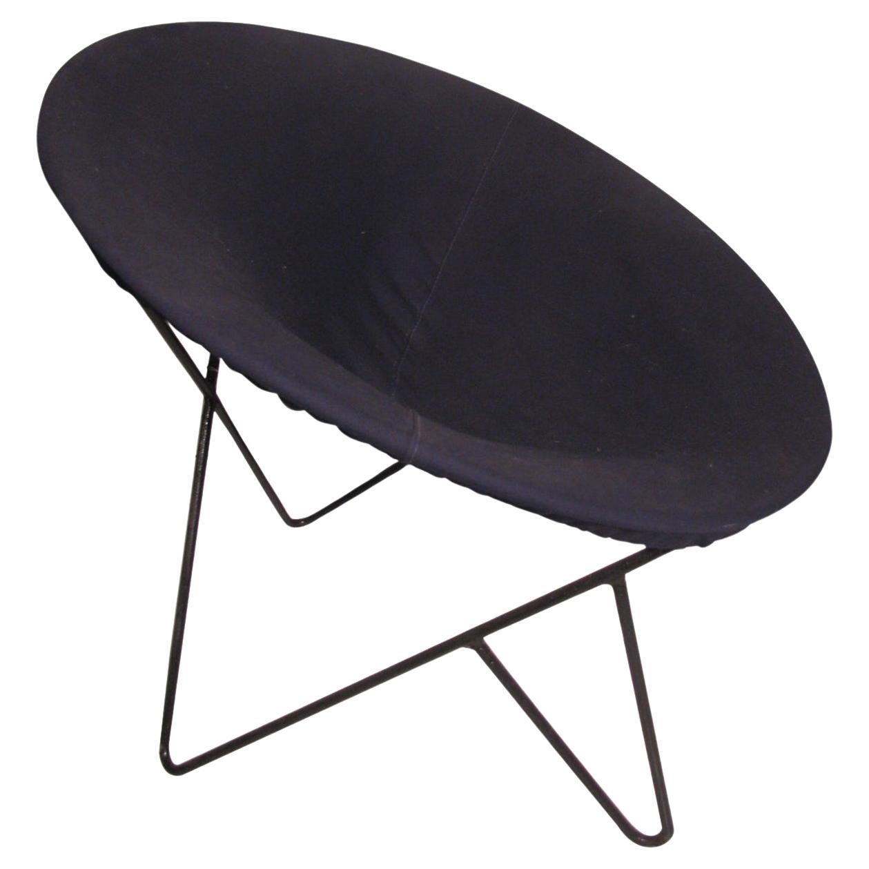 Mid-Century Modern Iron Hoop Lounge Chair, circa 1955