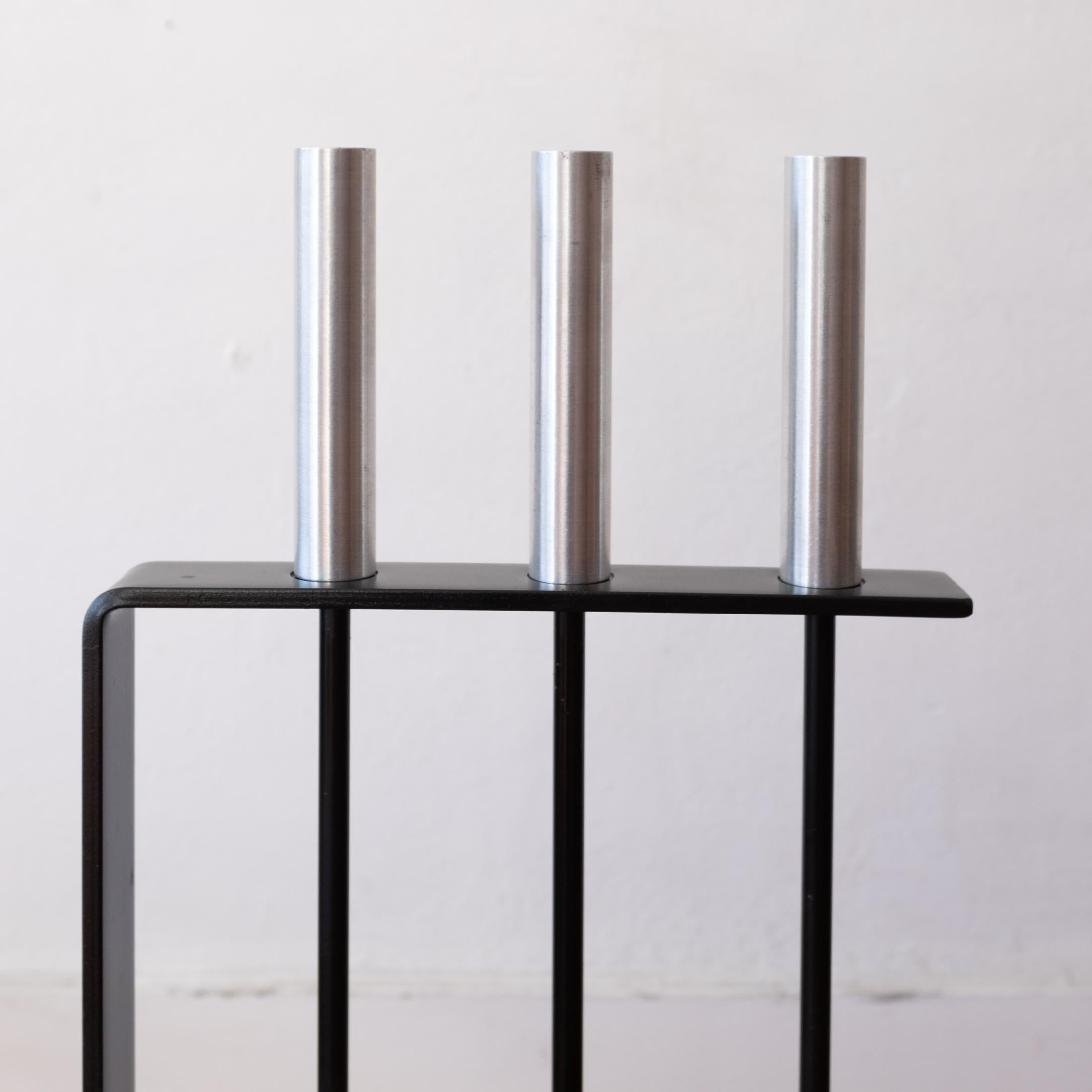 Set de Herramientas para Chimenea de Hierro Modernista de Mediados de Siglo Moderno de mediados de siglo en venta