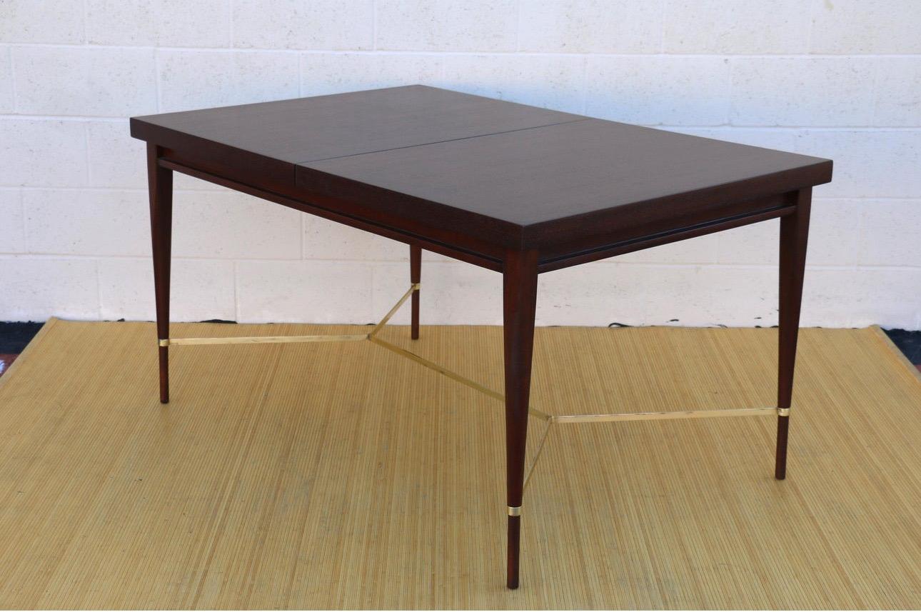 Laiton Table à manger de la collection Irwin, mi-siècle moderne, par Paul McCobb pour Calvin en vente