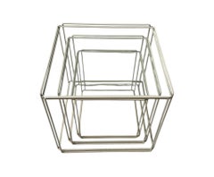Moderne Isocele-Stapeltische aus der Mitte des Jahrhunderts von Max Sauze für Groupe S.A., 1970er Jahre