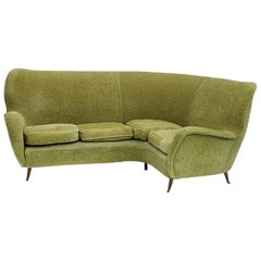 mid century corner sofa Mid-Century Modern Italian 1950s Era circa 1955 I.S.A Corner Sofa Couch