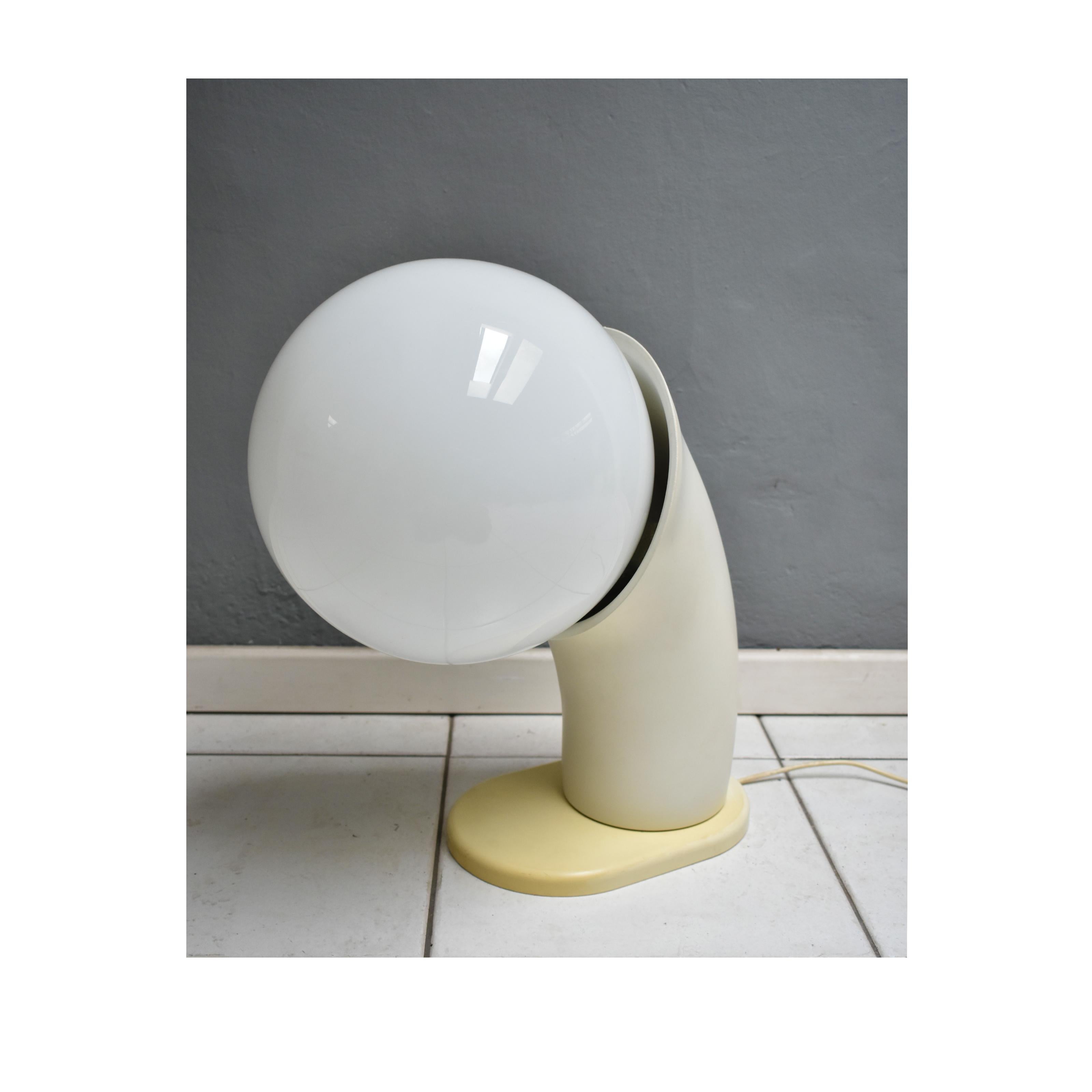 Late 20th Century Mid-Century Modern Italian, 1970s Italian Lamp with Spherical Diffuser