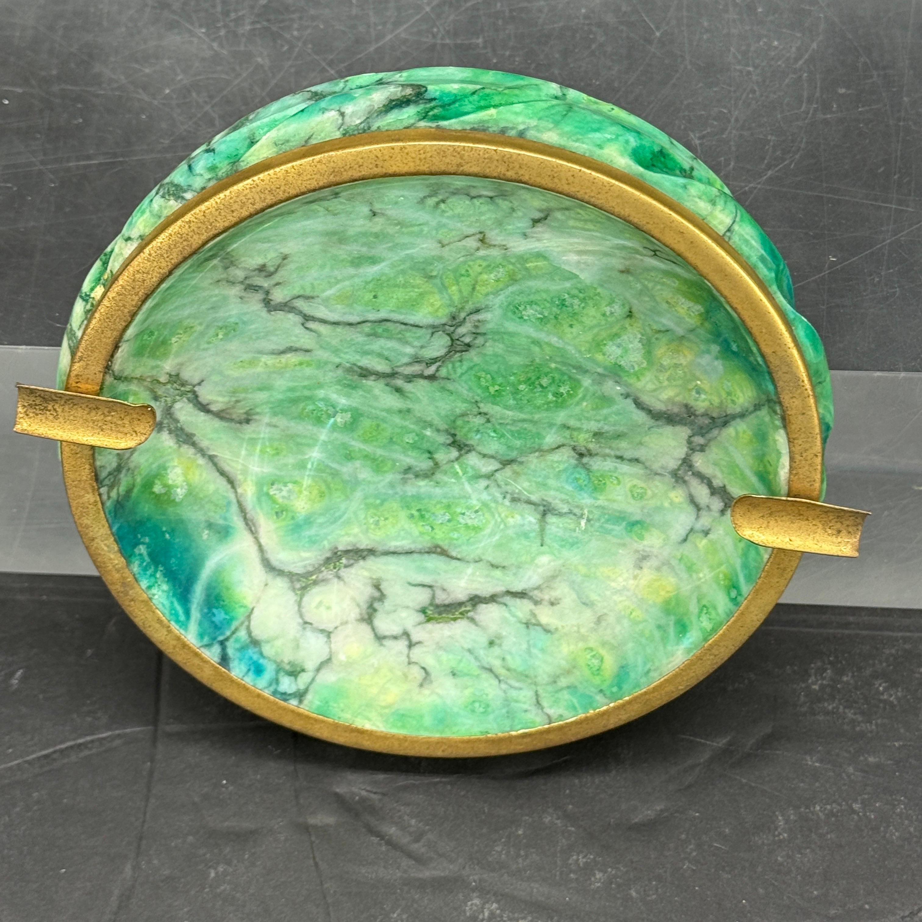 Mid-Century Modern Italian Alabaster Ashtray, Italy 1950's For Sale 7