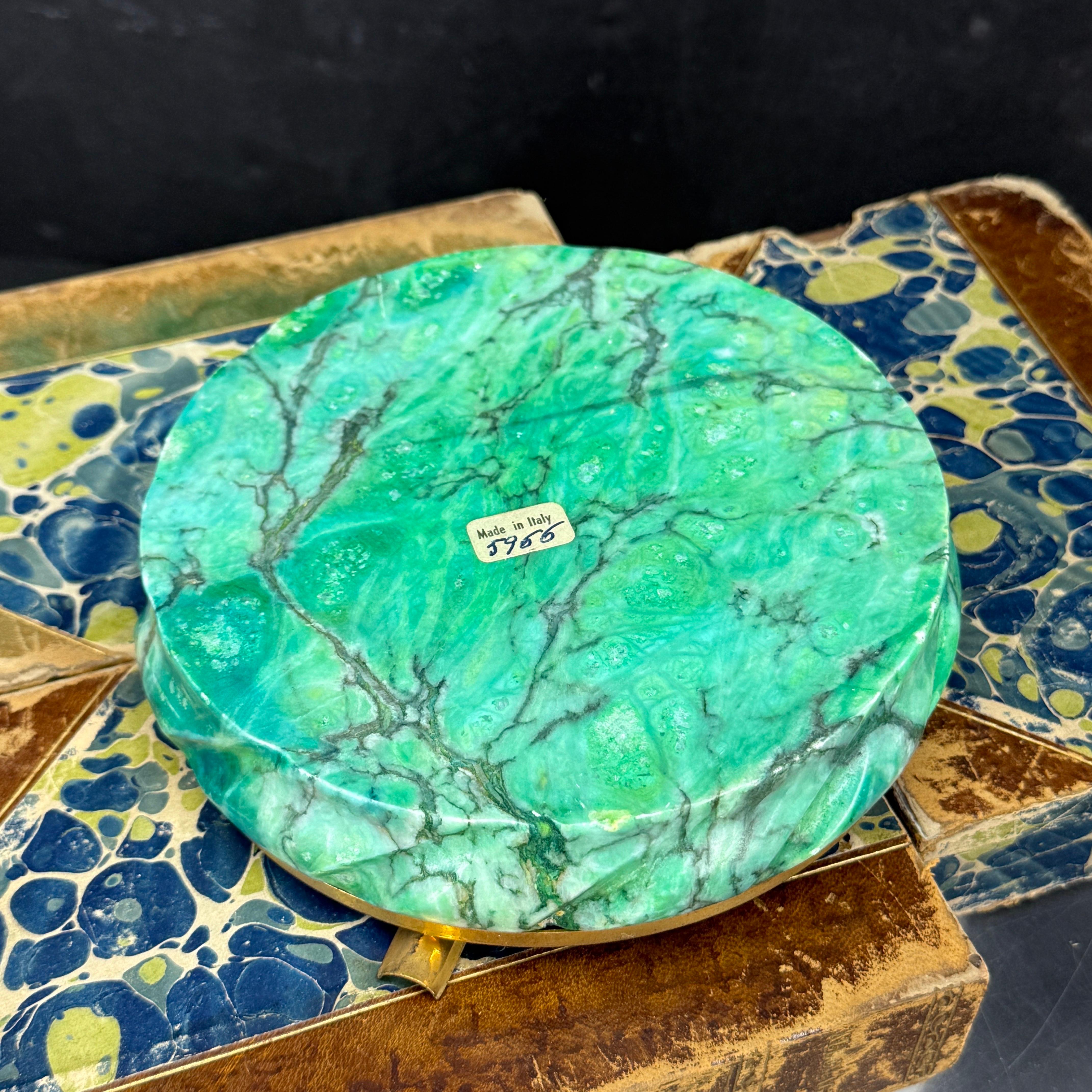 20th Century Mid-Century Modern Italian Alabaster Ashtray, Italy 1950's For Sale