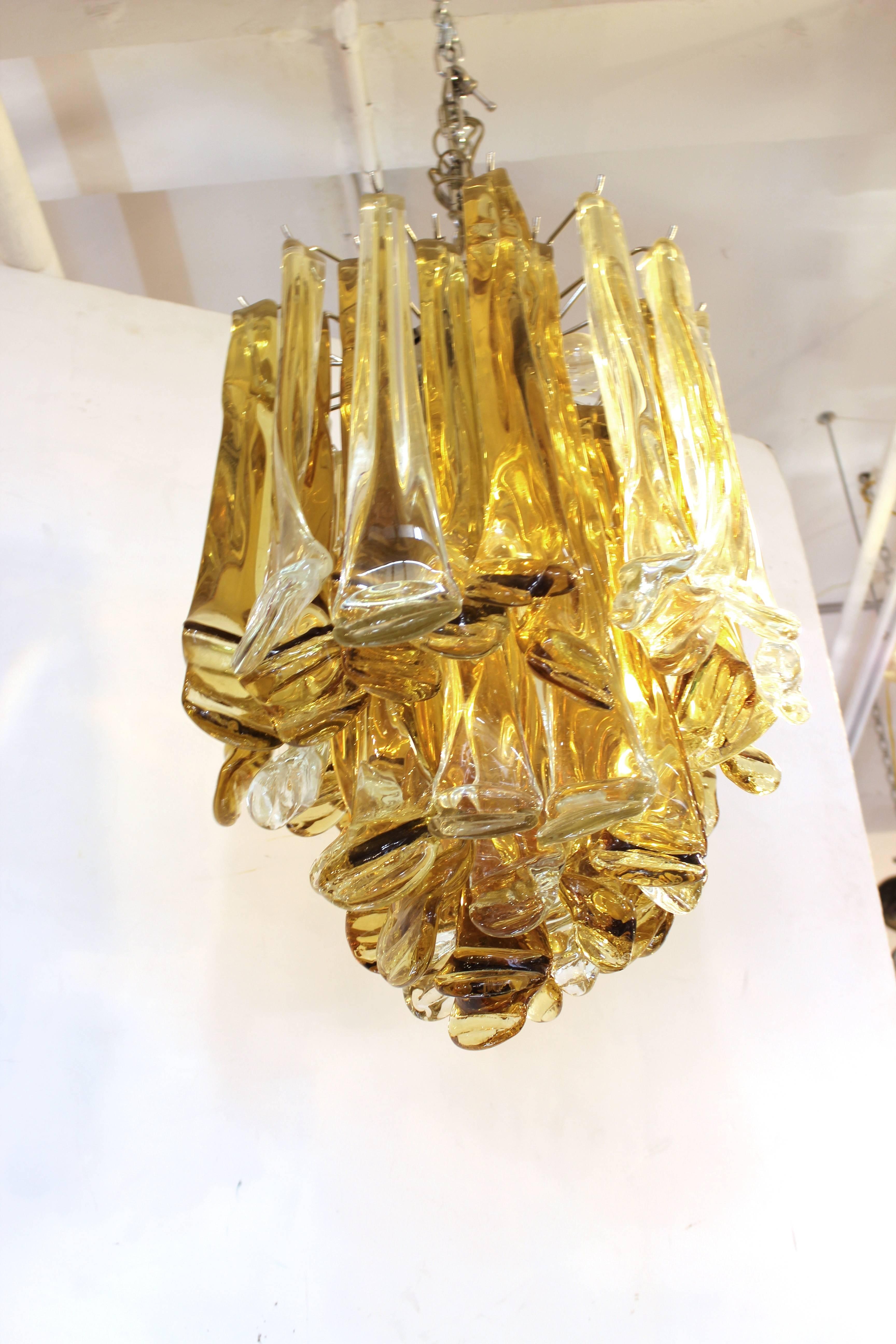 italian art glass chandeliers
