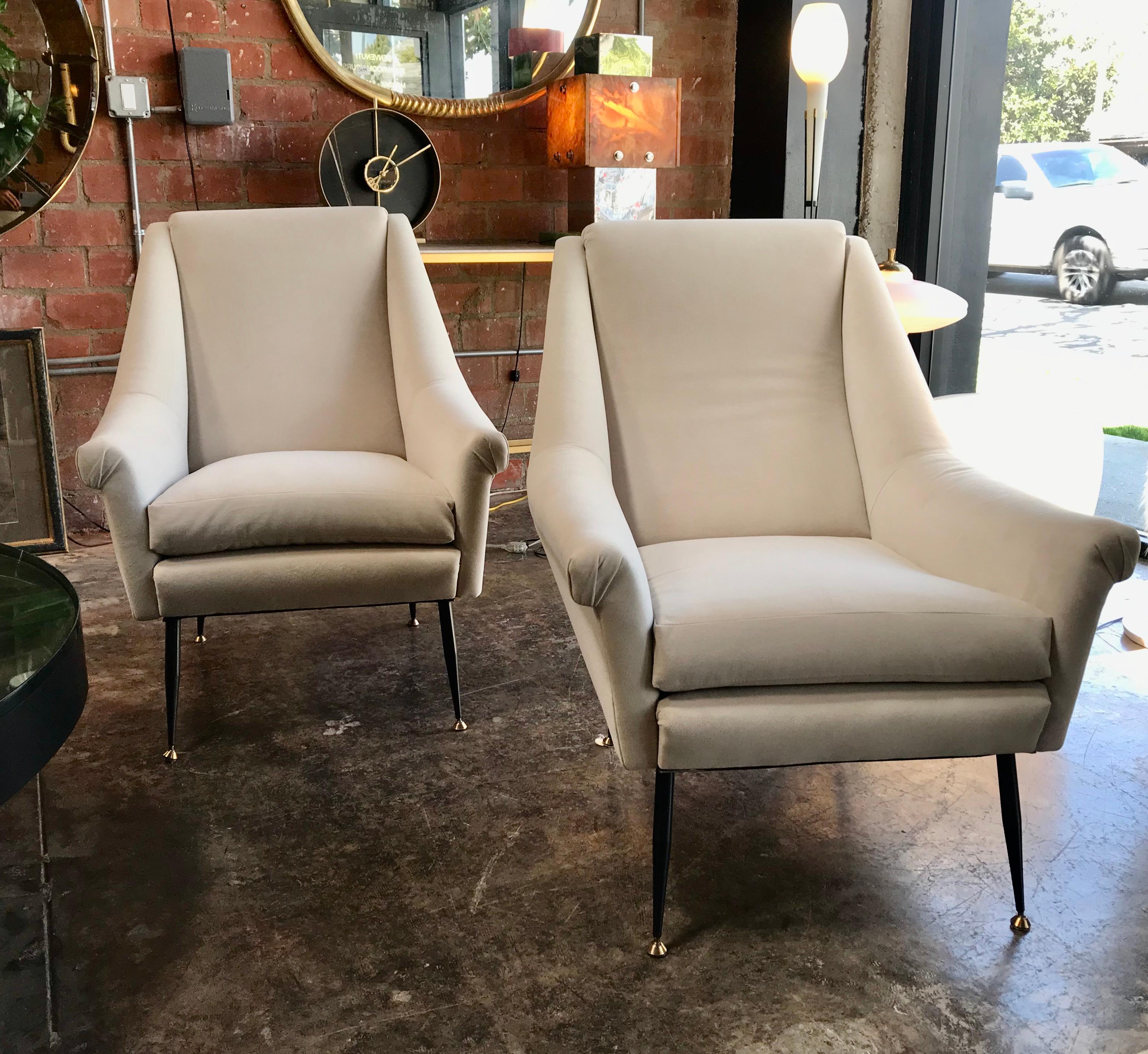 Mid-Century Modern Italian Armchairs  1960s by Anonima Castelli In Good Condition In Los Angeles, CA