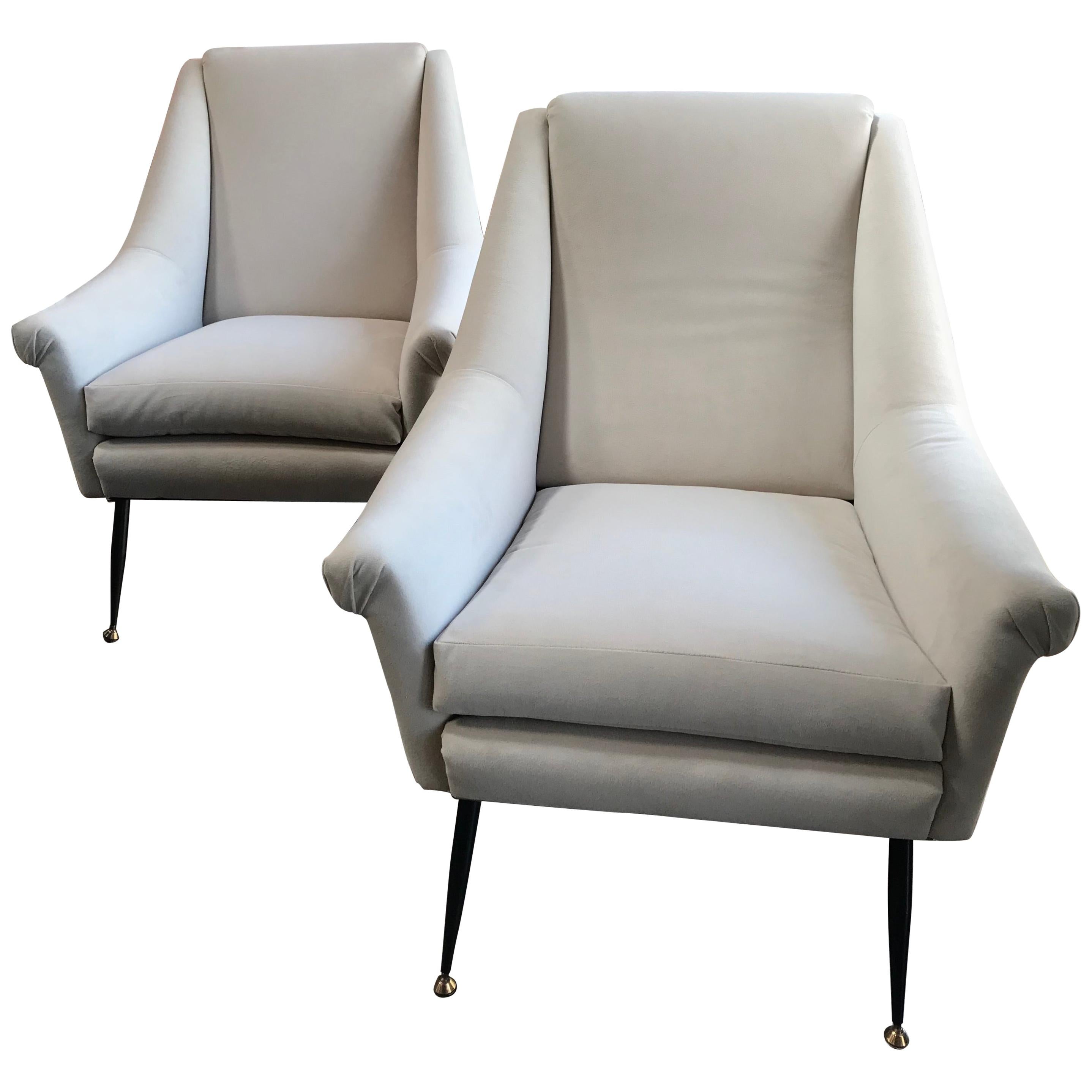 Mid-Century Modern Italian Armchairs  1960s by Anonima Castelli