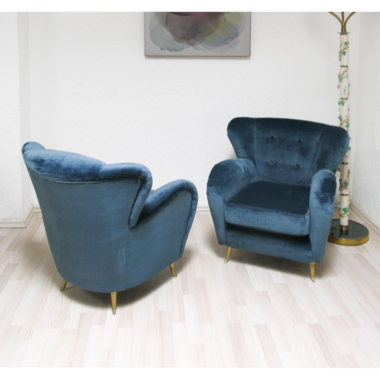 Moderne italienische Sessel aus der Mitte des Jahrhunderts, Guglielmo Ulrich zugeschriebenes Design, 1960er Jahre (20. Jahrhundert) im Angebot