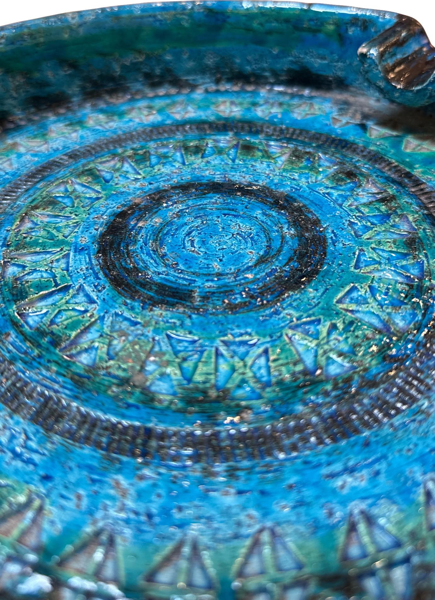 Cenicero/receptor italiano moderno de mediados de siglo de Aldo Londi para Bitossi en venta 1