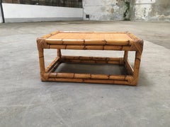 Mid-Century Modern Italian Bamboo Coffee Table by Vivai del Sud, 1970s
