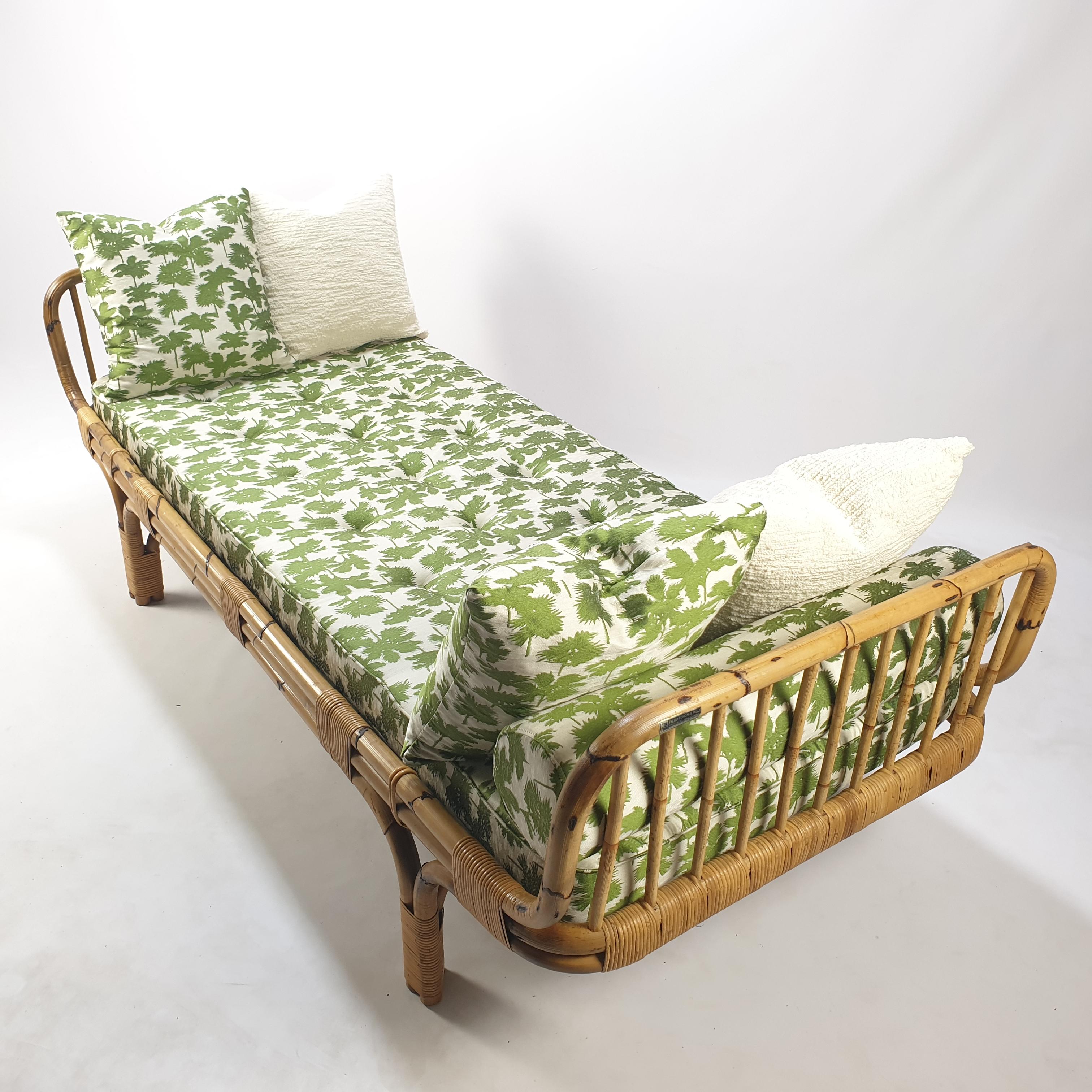 Mid-Century Modern Italian Bamboo Daybed, 1960s 6