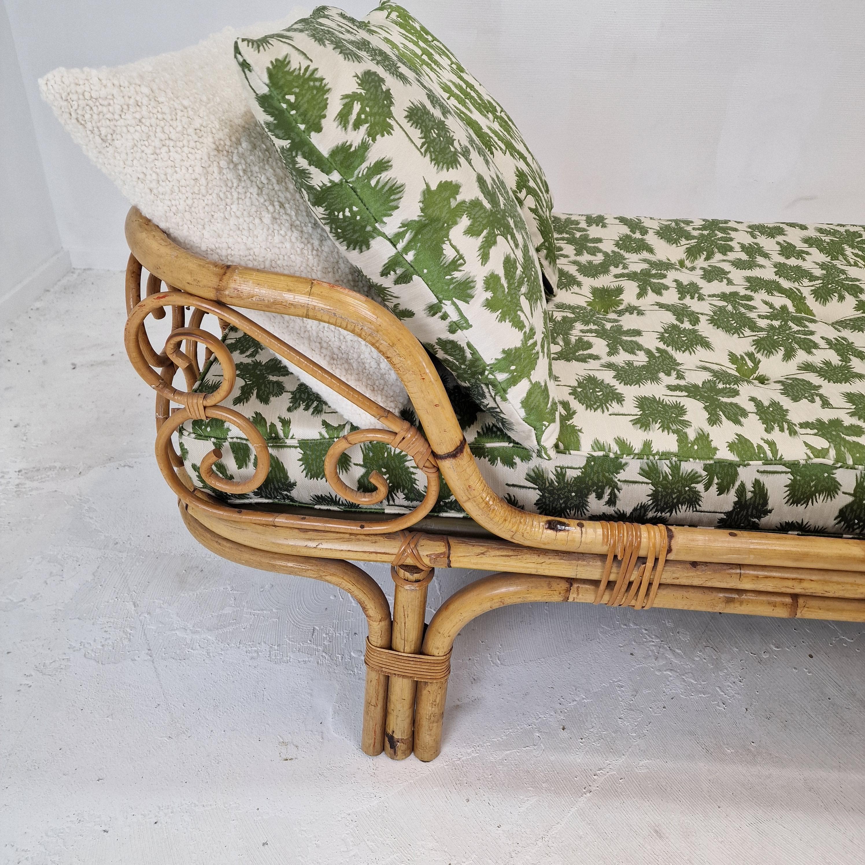 Mid-Century Modern Italian Bamboo Daybed, 1960s For Sale 13