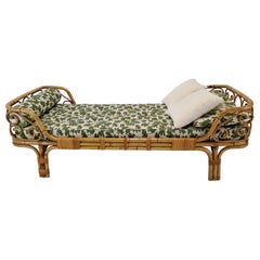 Mid-Century Modern Italian Bamboo Daybed, 1960s