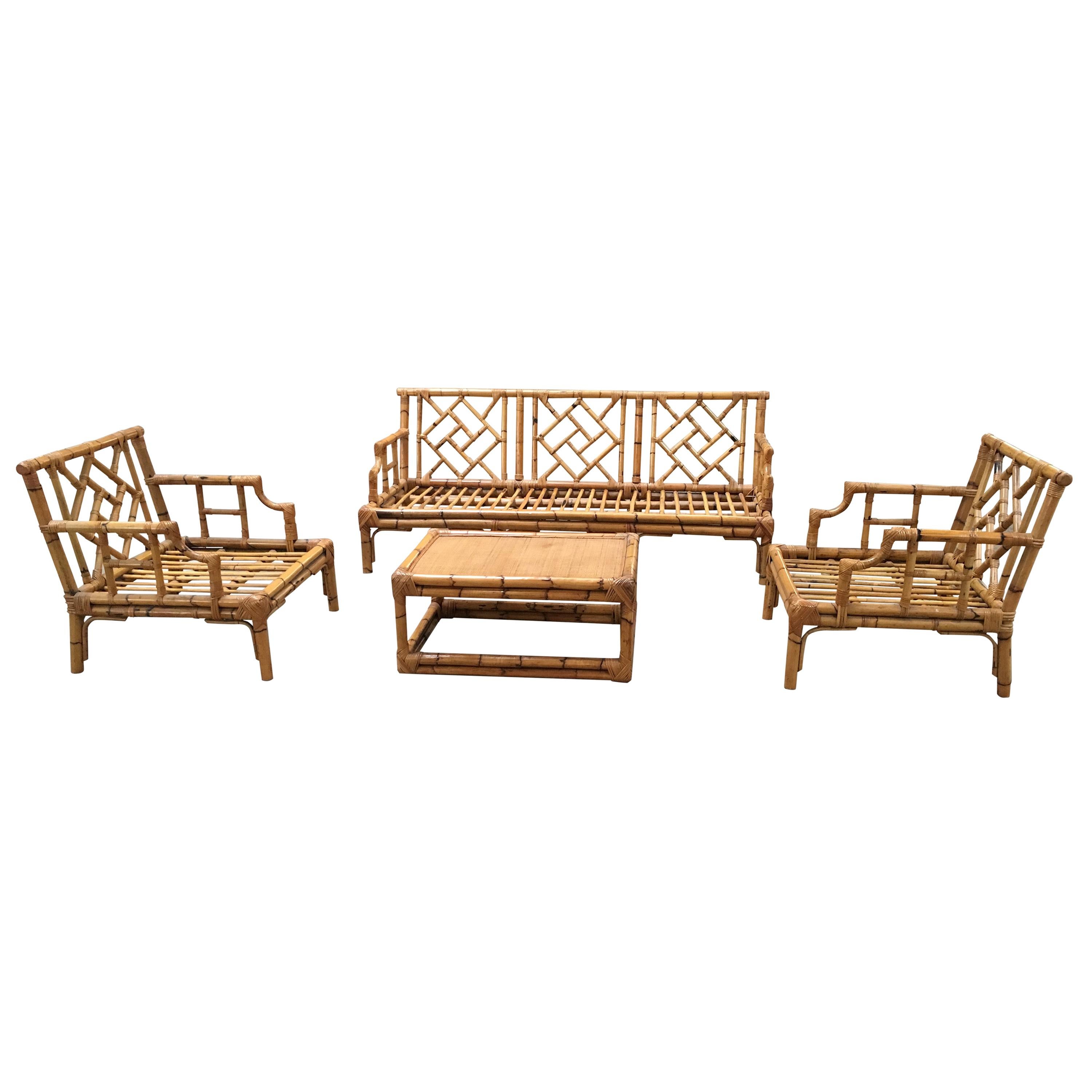 Bamboo Living Room Sets 23 For Sale at 1stdibs